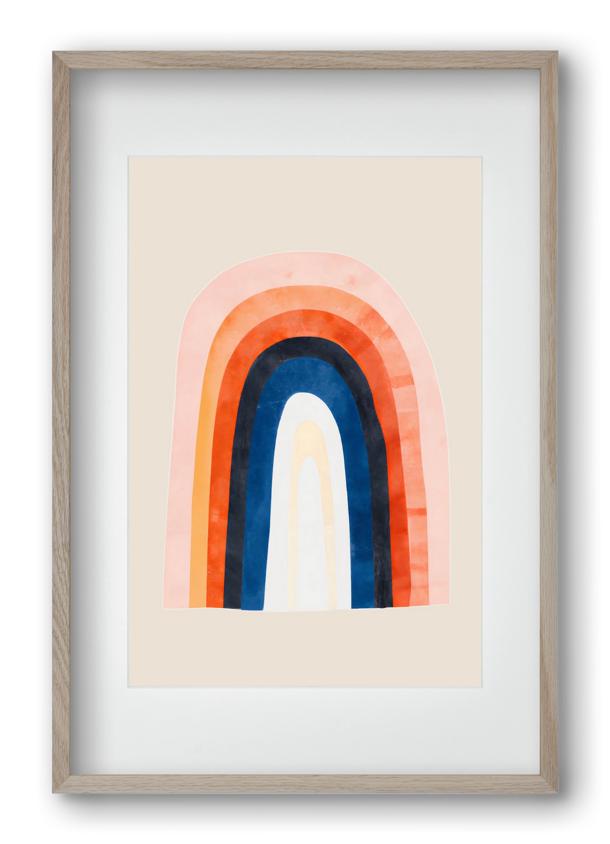 Over the rainbow, 40x60 cm (30x45 cm), Tölgy keret, paszpartuval