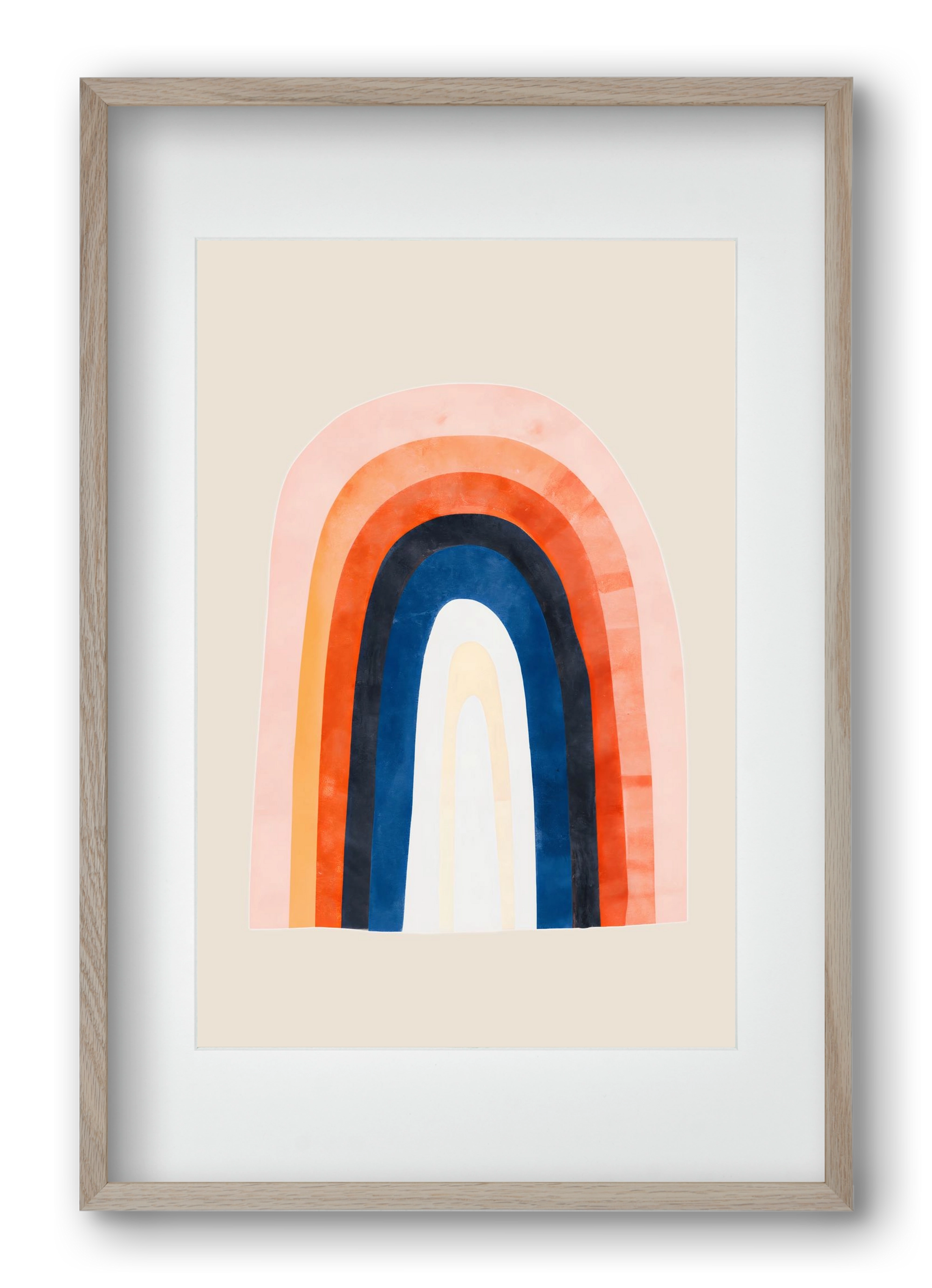 Over the rainbow, 40x60 cm (30x45 cm), Tölgy keret, paszpartuval