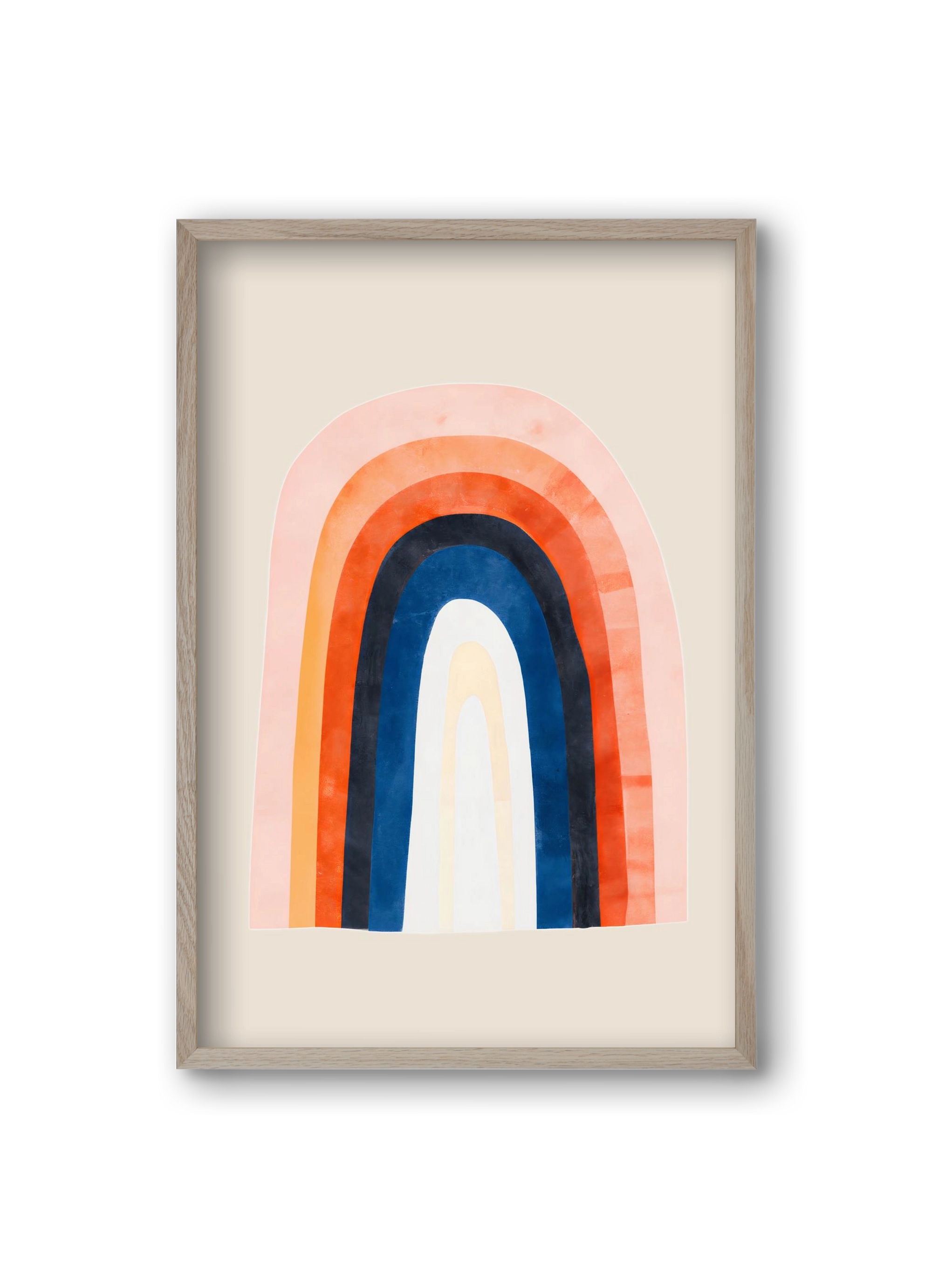 Over the rainbow, 20x30 cm (20x30 cm), Tölgy keret