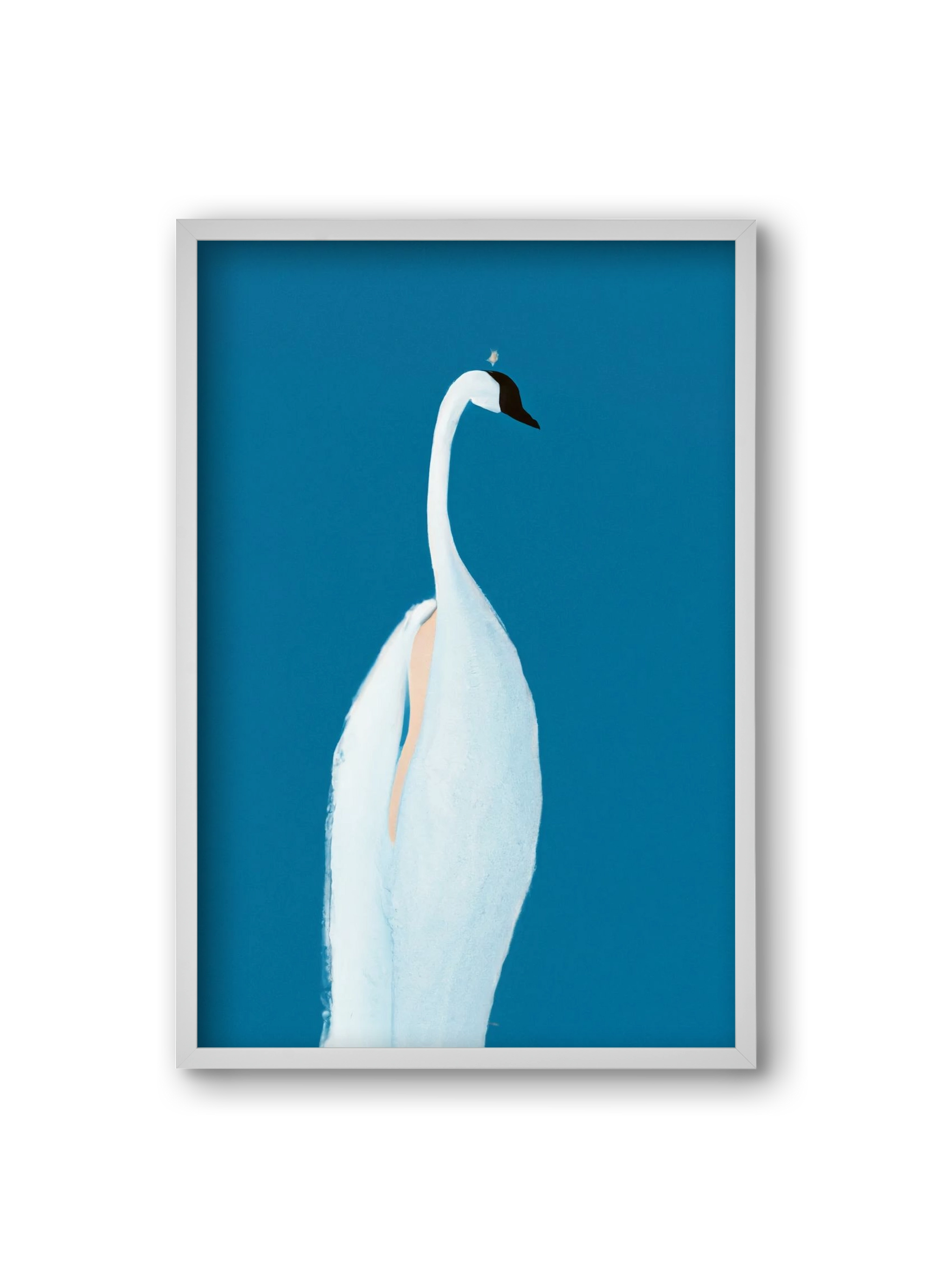 Swan maybe, 20x30 cm (20x30 cm), Fehér keret