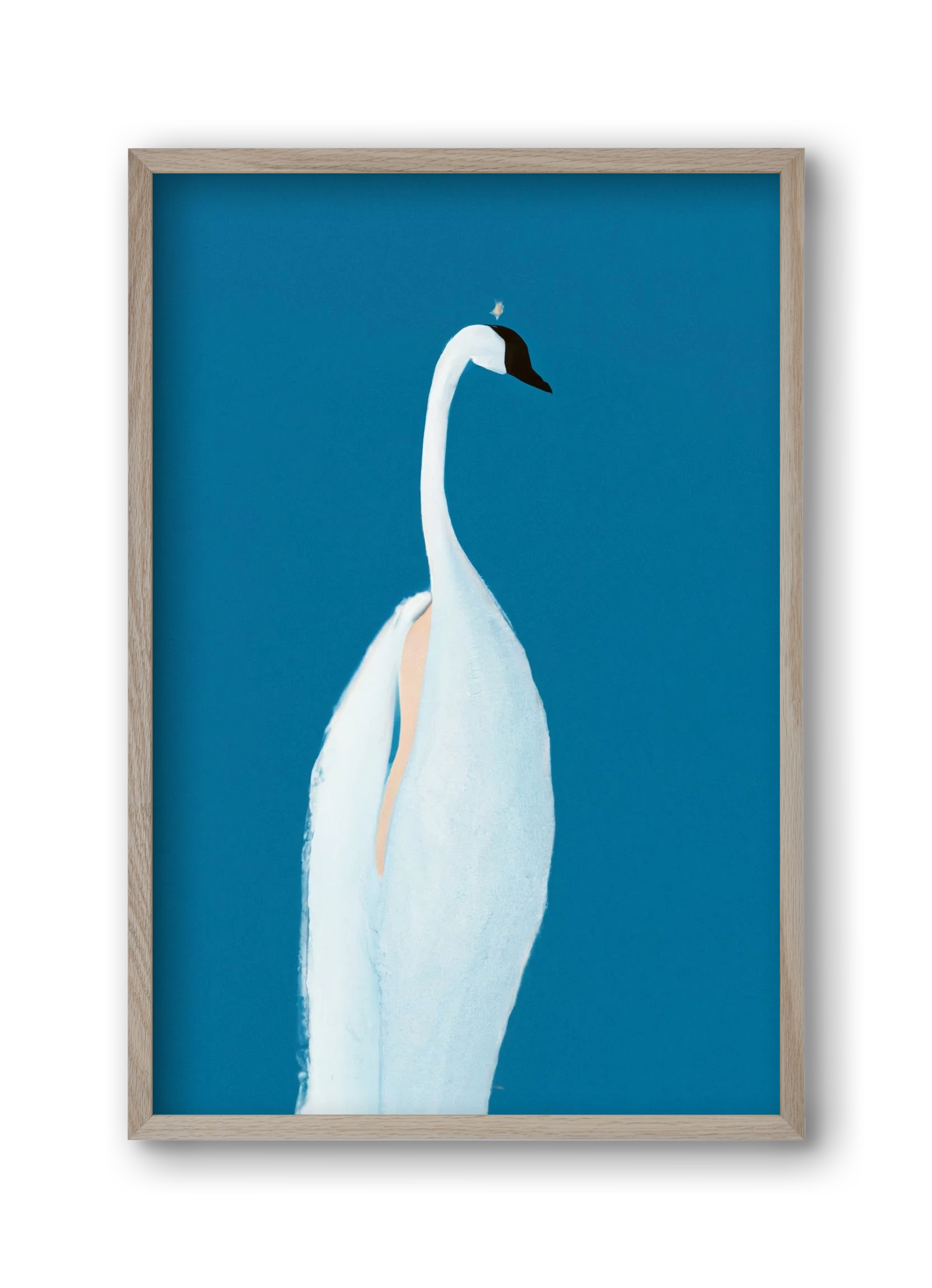 Swan maybe, 30x45 cm (30x45 cm), Tölgy keret