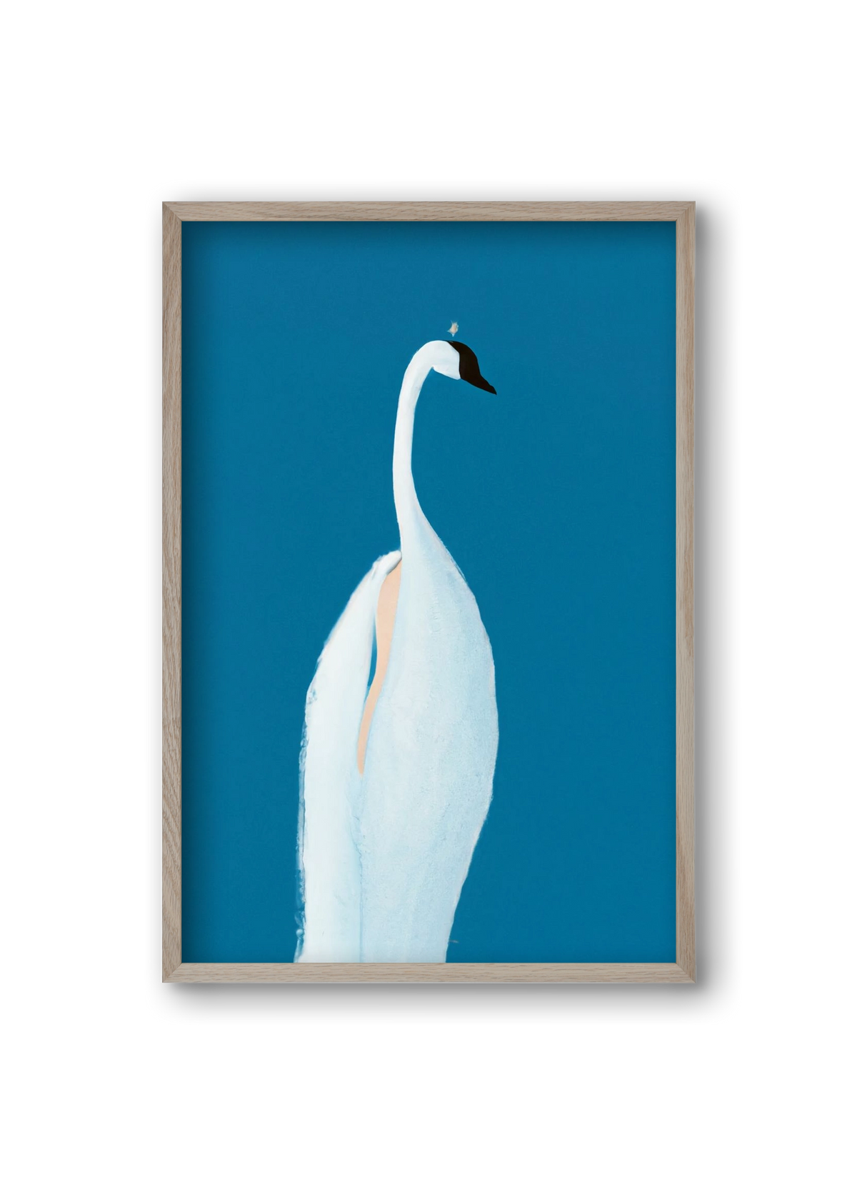 Swan maybe, 20x30 cm (20x30 cm), Tölgy keret