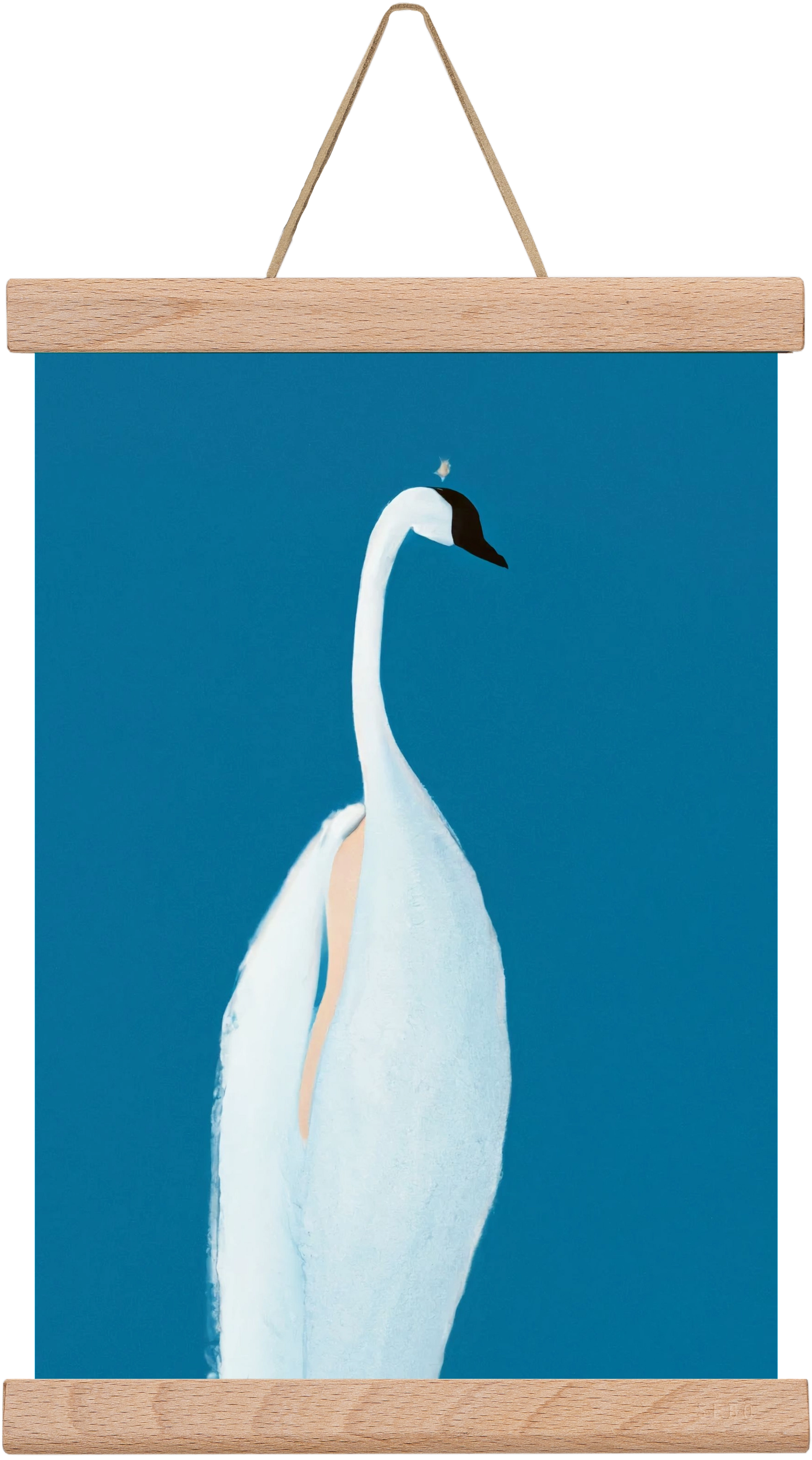 Swan maybe, 20x30 cm (20x30 cm), Tölgy akasztó