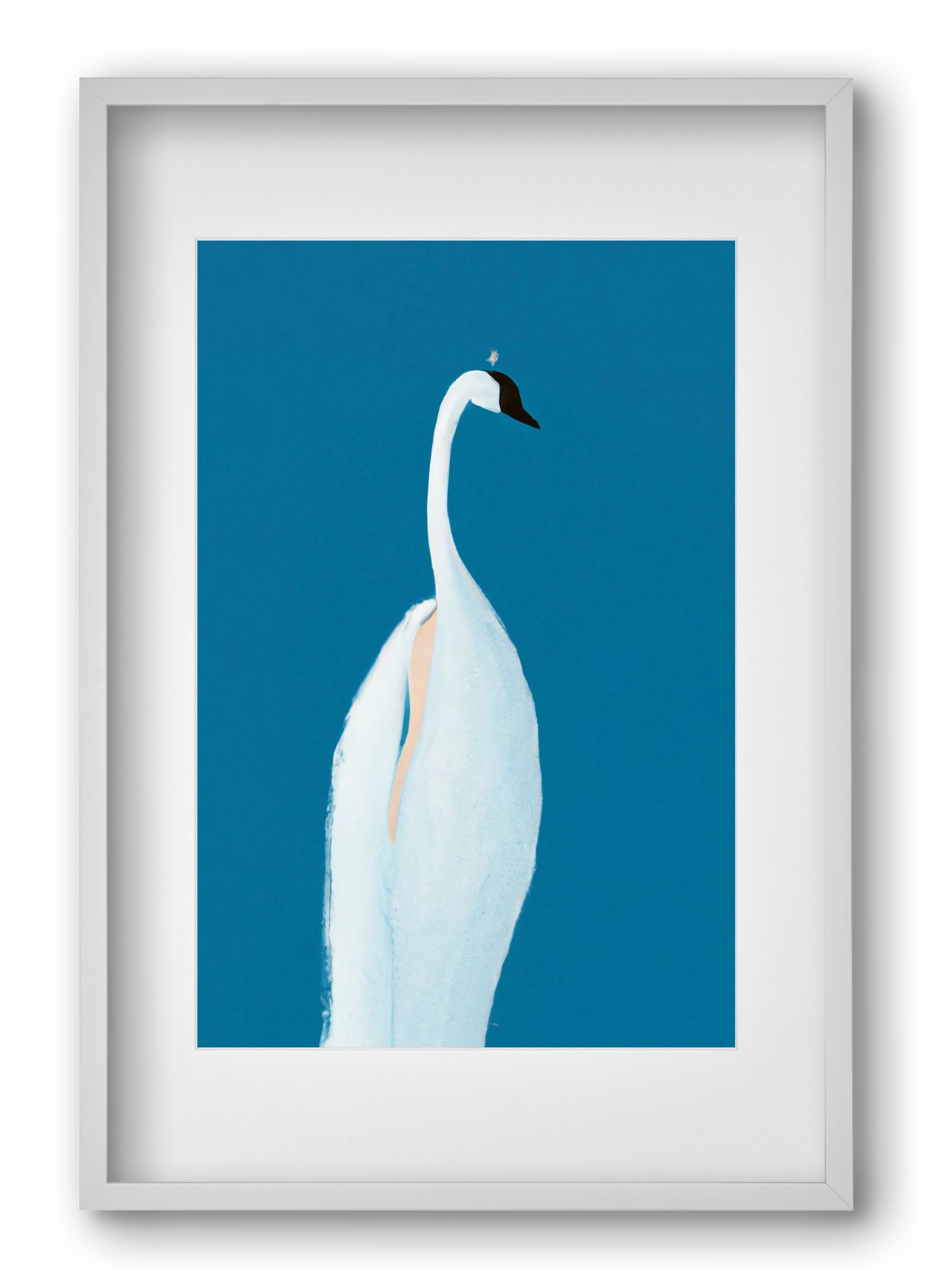 Swan maybe, 40x60 cm (30x45 cm), Fehér keret, paszpartuval