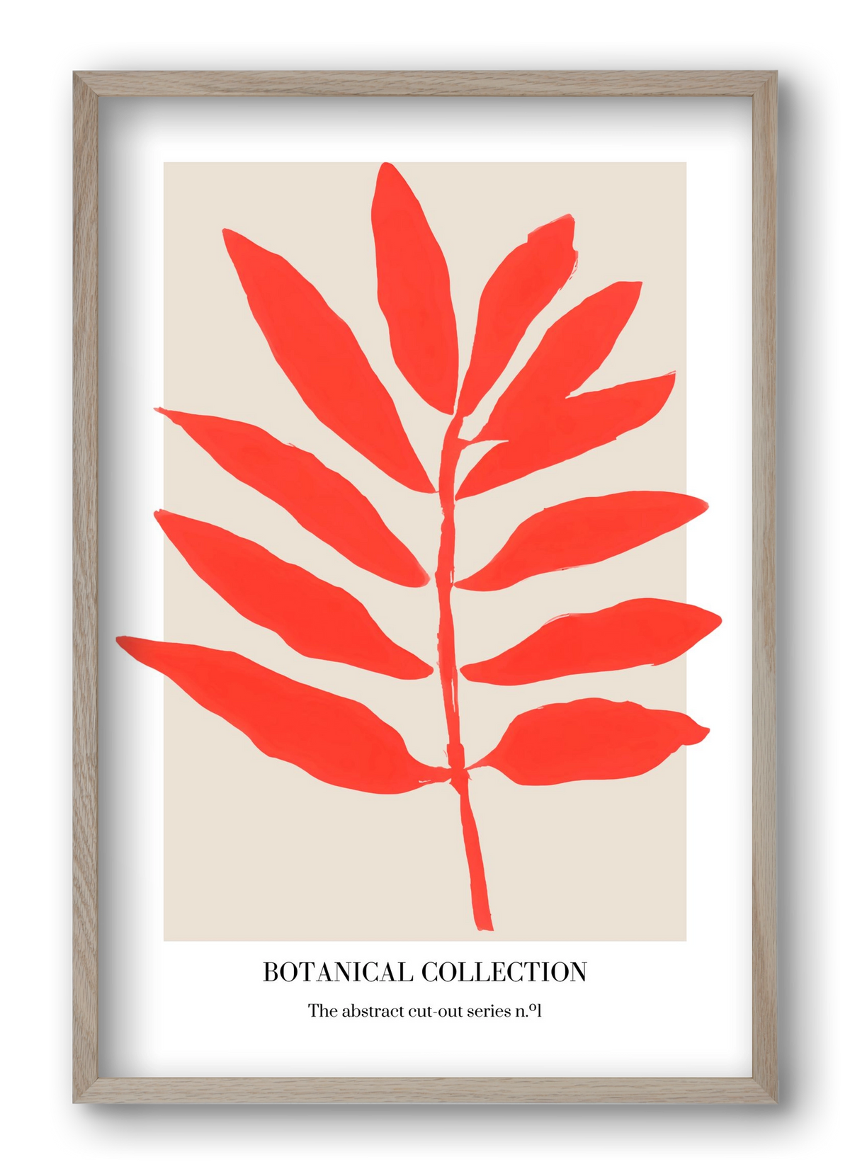 Botanical collection 1, 40x60 cm (40x60 cm), Tölgy keret