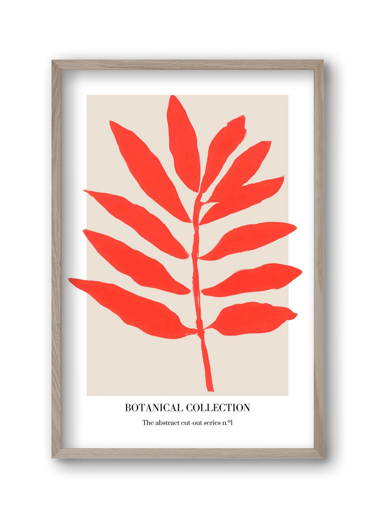 Botanical collection 1, 30x45 cm (30x45 cm), Tölgy keret