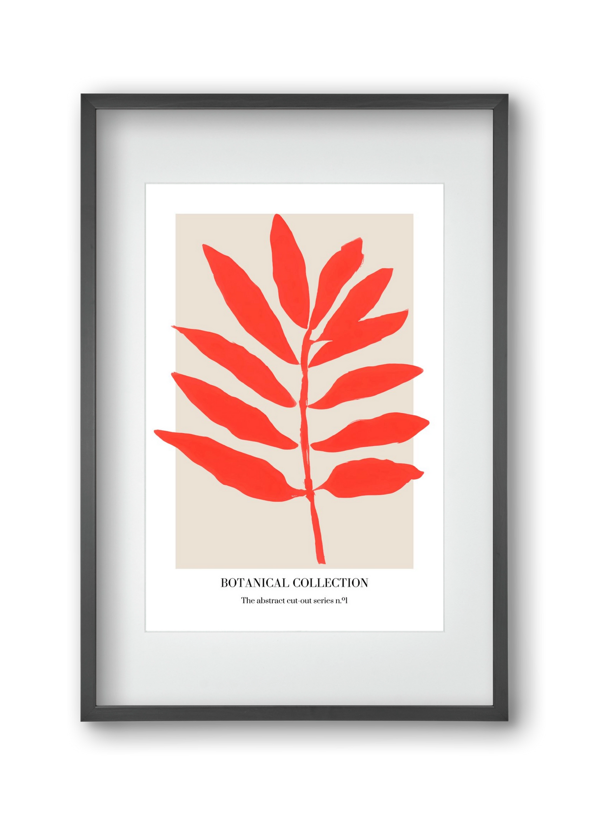 Botanical collection 1, 30x45 cm (20x30 cm), Fekete keret, paszpartuval