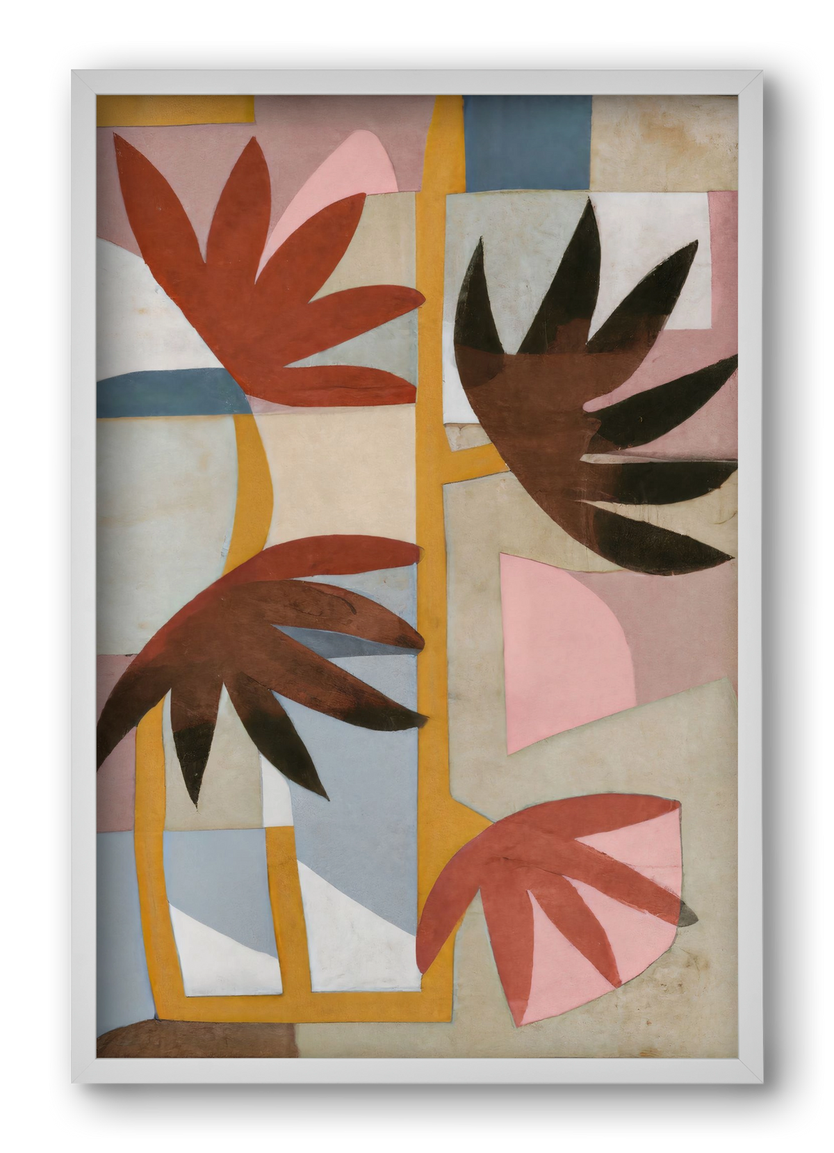 Flower safari, 40x60 cm (40x60 cm), Fehér keret