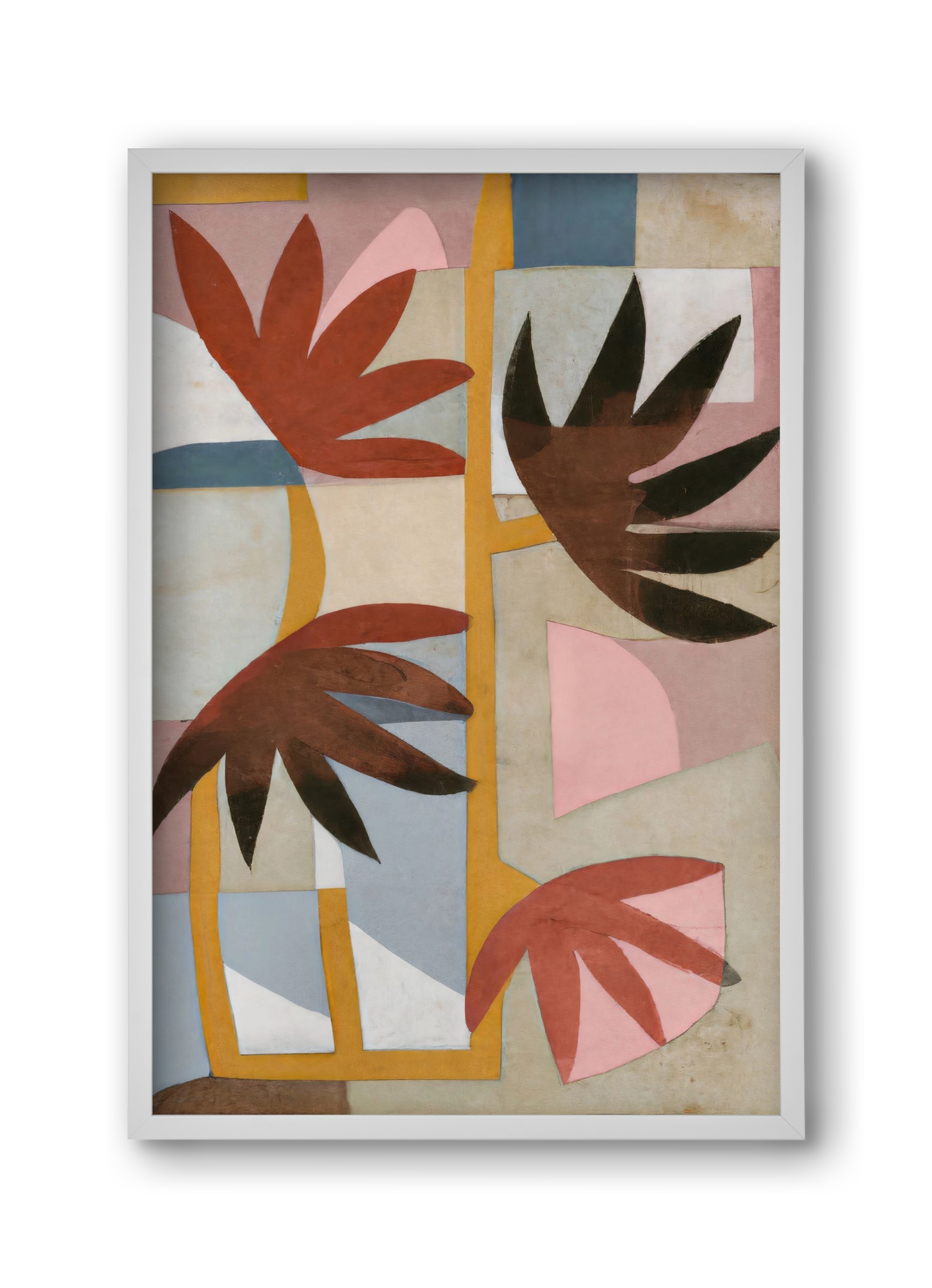 Flower safari, 30x45 cm (30x45 cm), Fehér keret