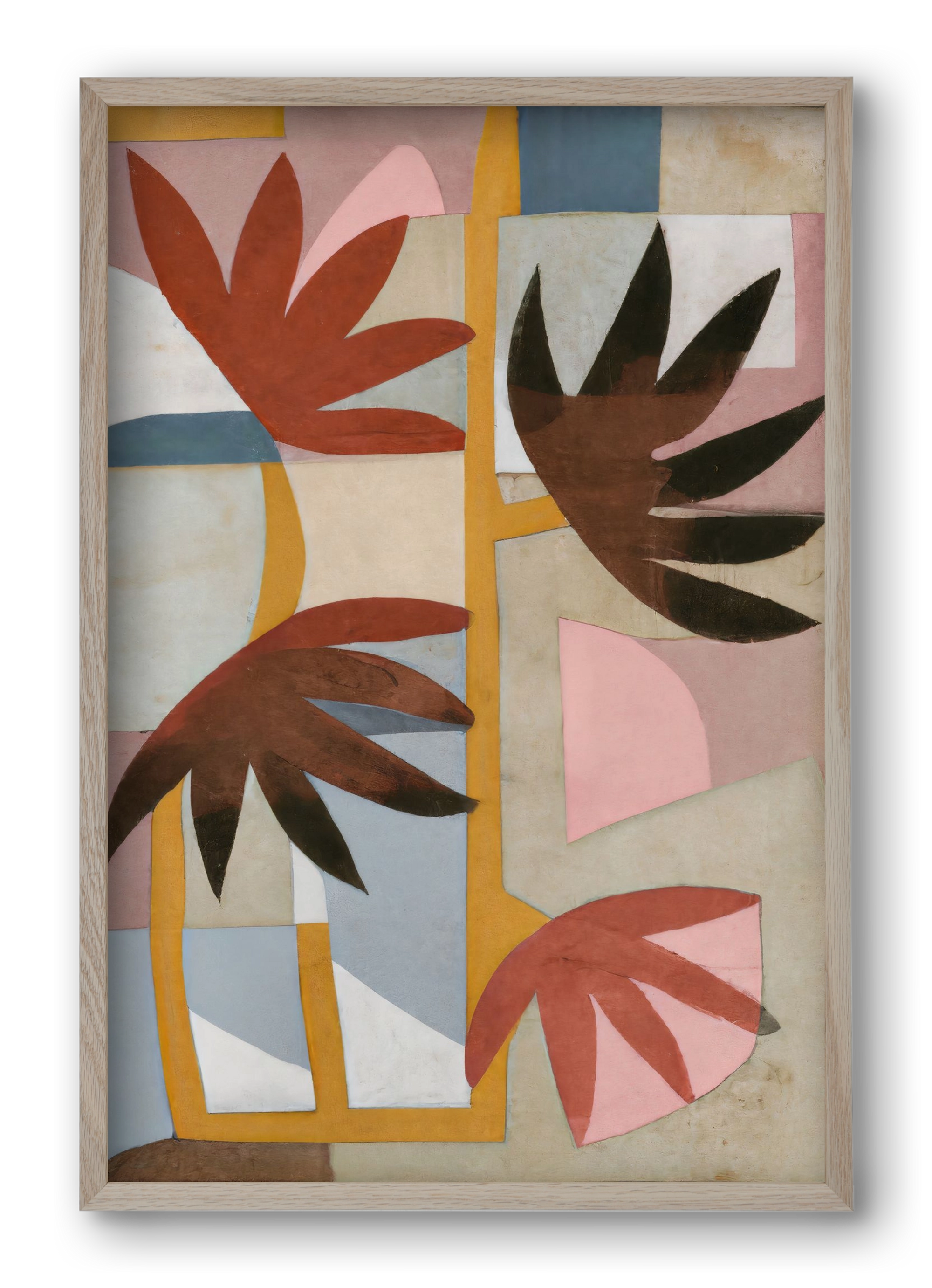 Flower safari, 40x60 cm (40x60 cm), Tölgy keret