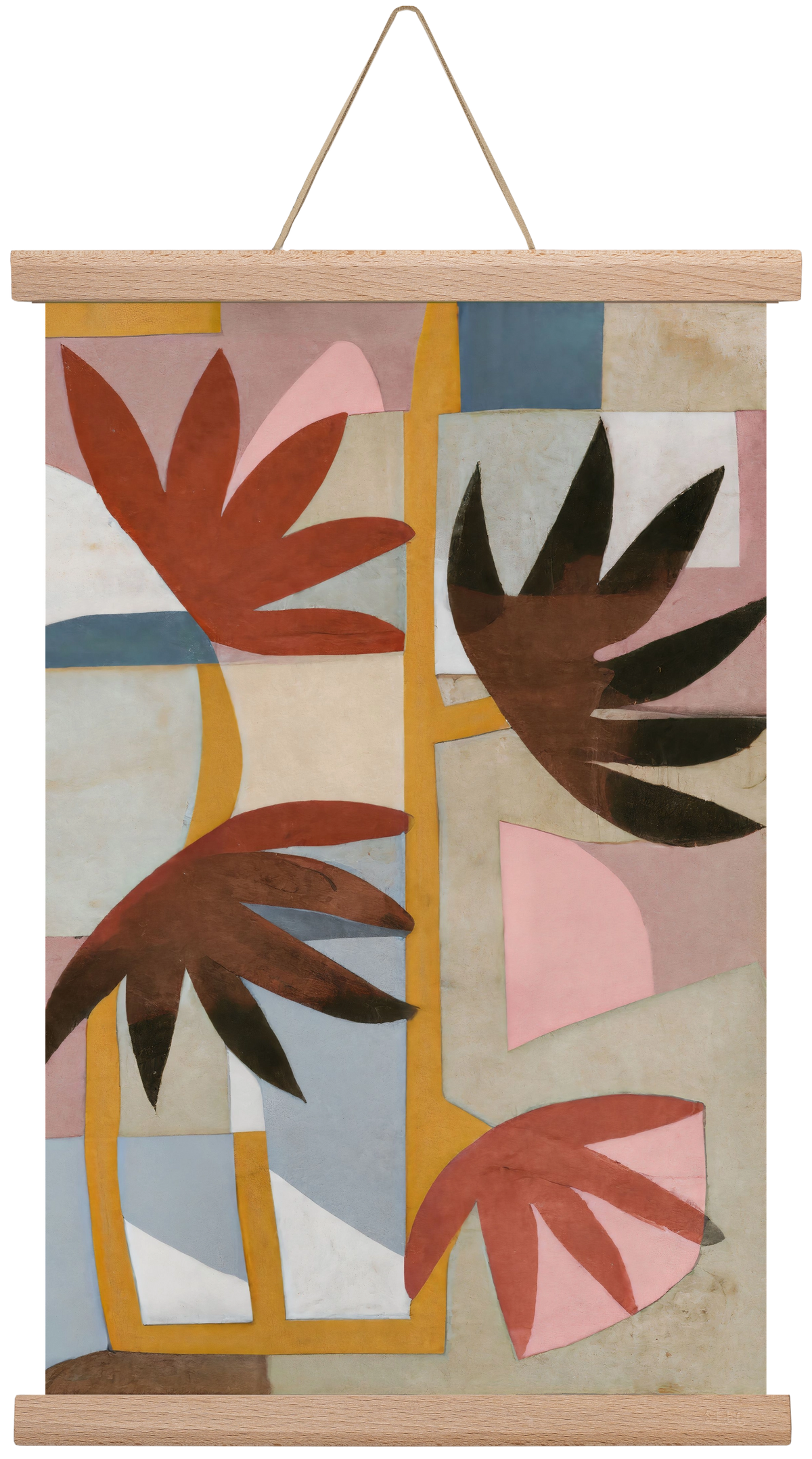 Flower safari, 30x45 cm (30x45 cm), Tölgy akasztó