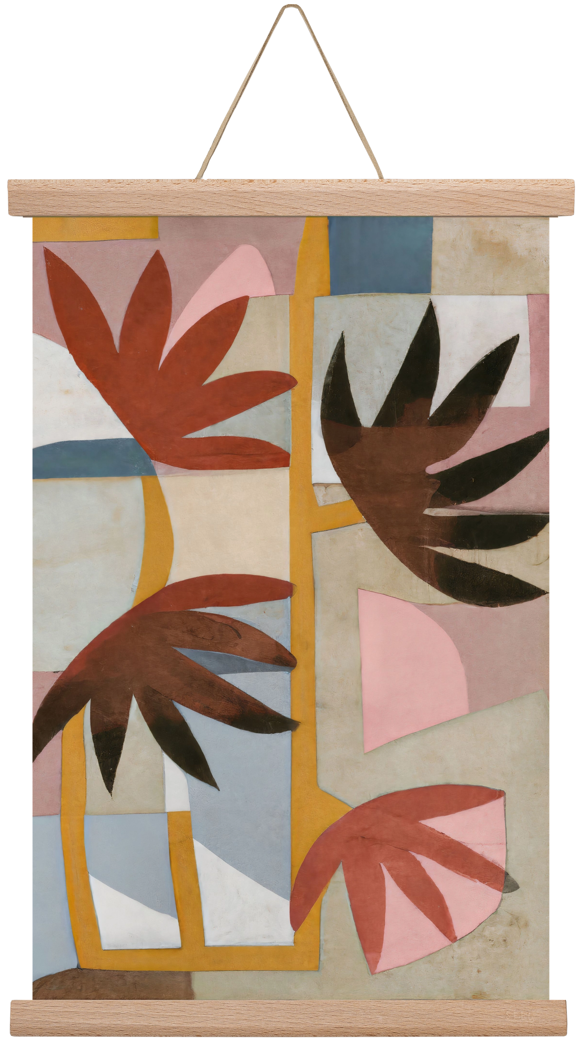 Flower safari, 30x45 cm (30x45 cm), Tölgy akasztó