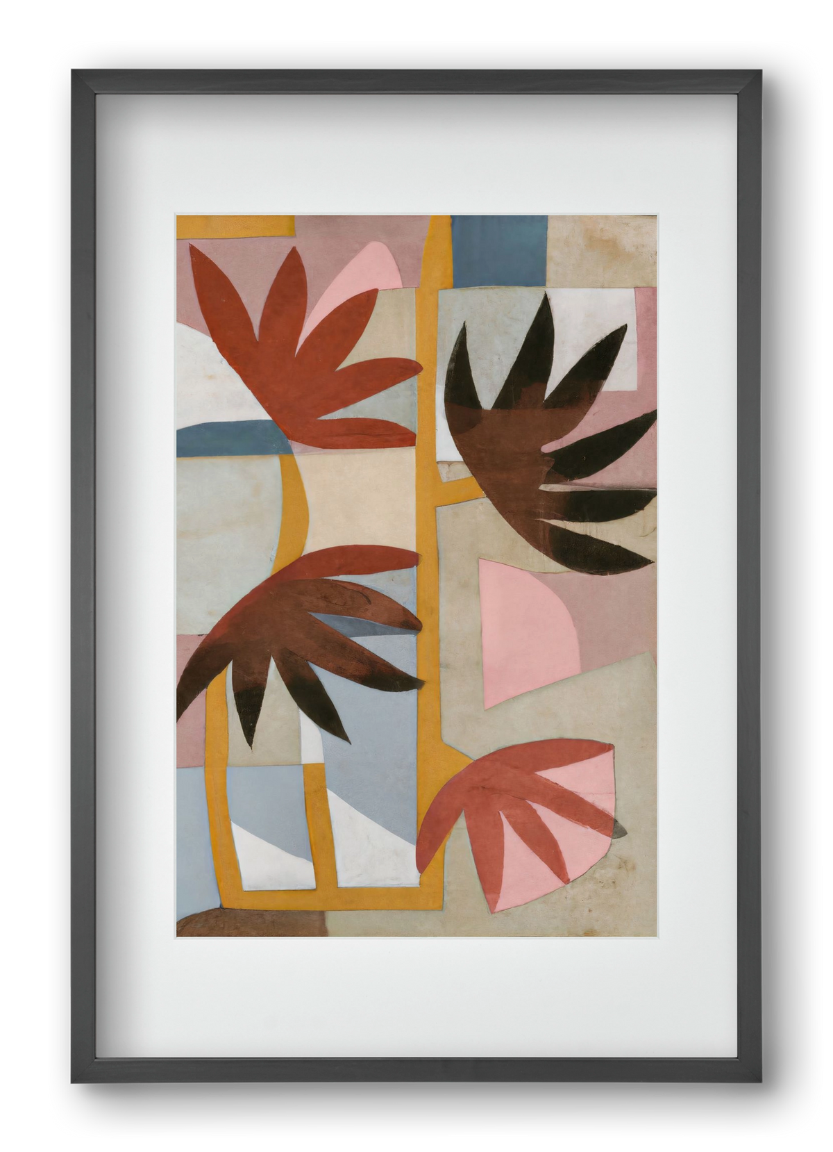 Flower safari, 40x60 cm (30x45 cm), Fekete keret, paszpartuval