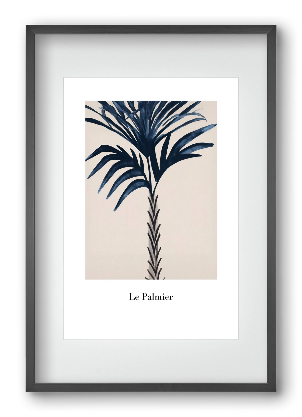 Le palmier, 40x60 cm (30x45 cm), Fekete keret, paszpartuval