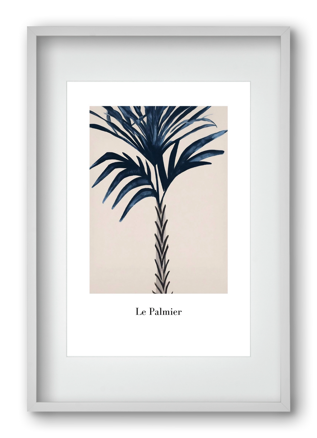 Le palmier, 40x60 cm (30x45 cm), Fehér keret, paszpartuval