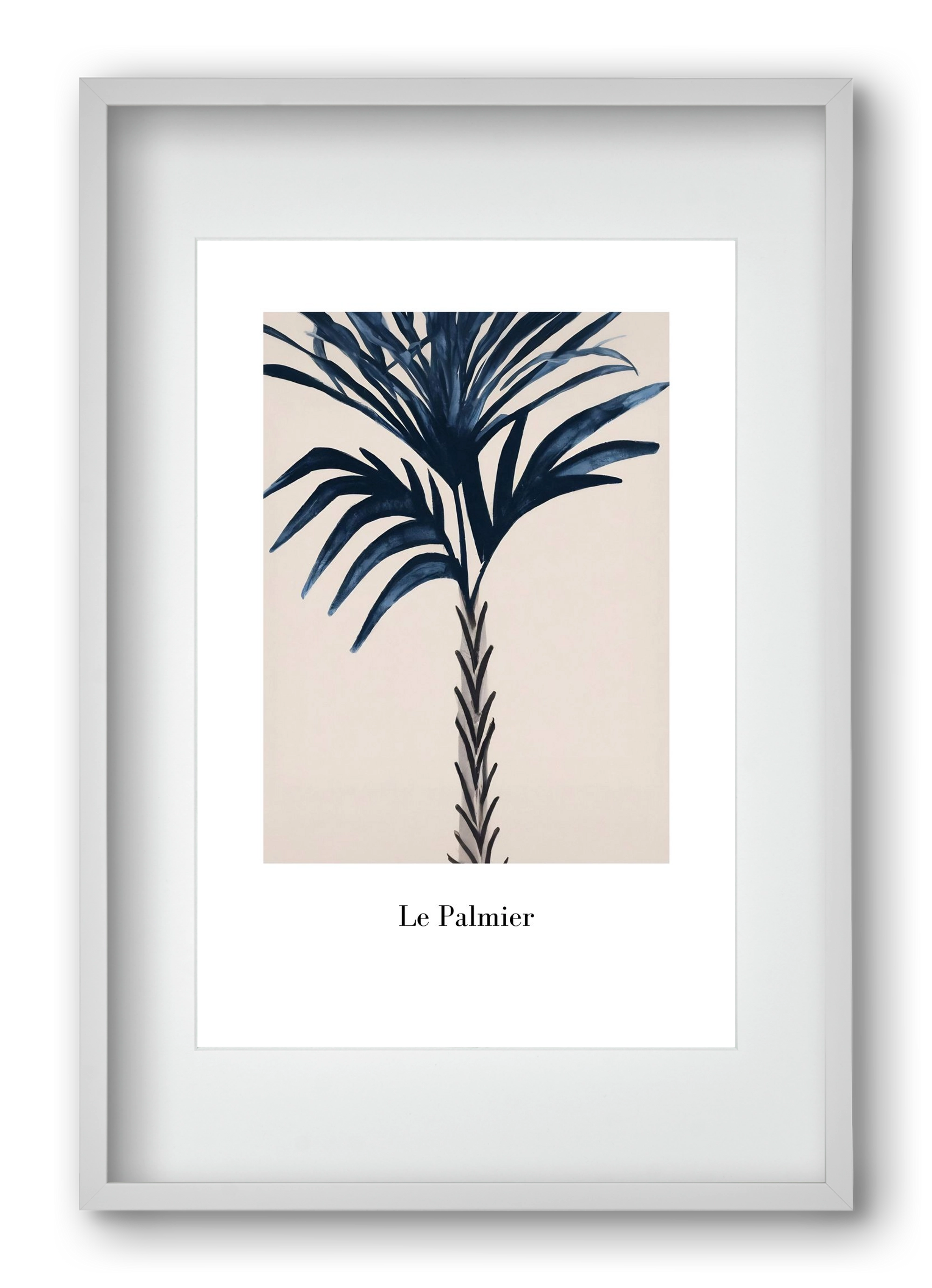 Le palmier, 40x60 cm (30x45 cm), Fehér keret, paszpartuval