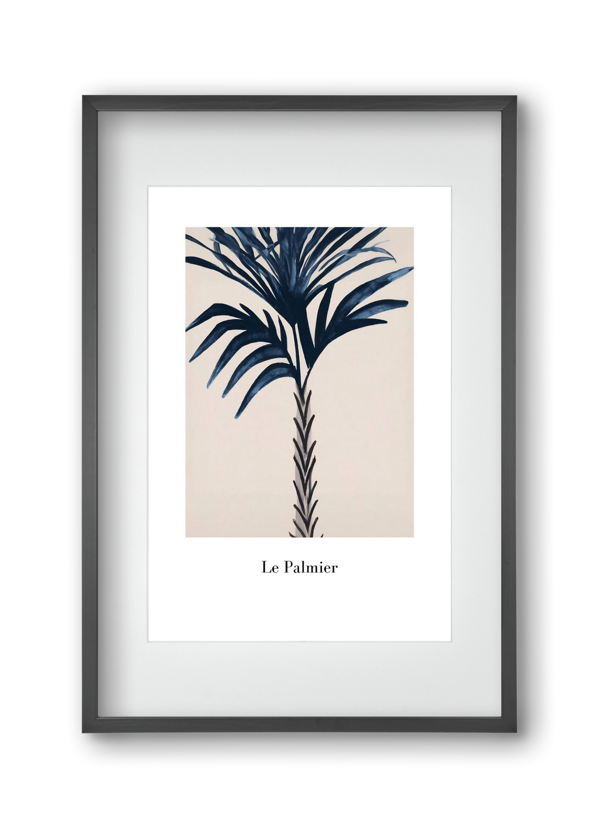 Le palmier, 30x45 cm (20x30 cm), Fekete keret, paszpartuval