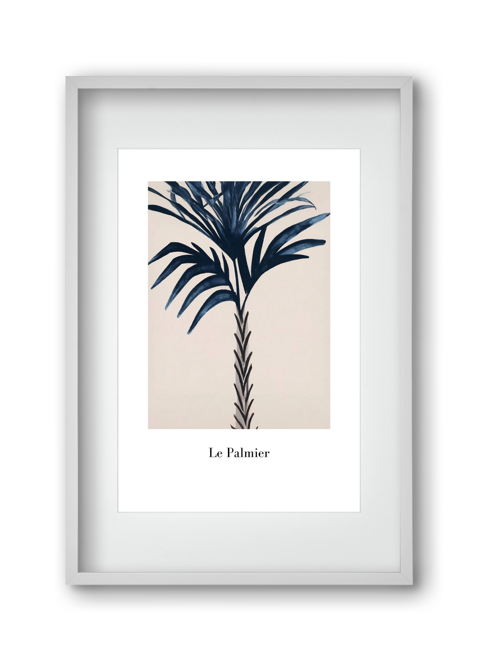 Le palmier, 30x45 cm (20x30 cm), Fehér keret, paszpartuval