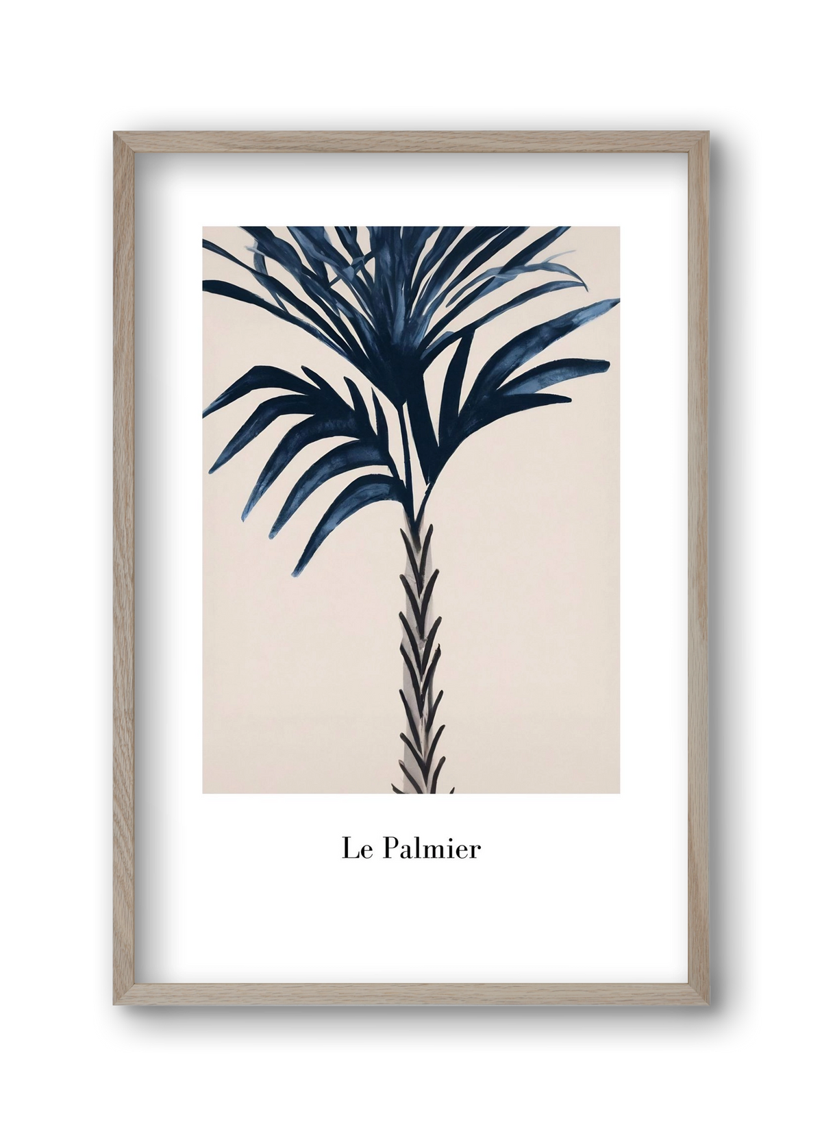 Le palmier, 30x45 cm (30x45 cm), Tölgy keret