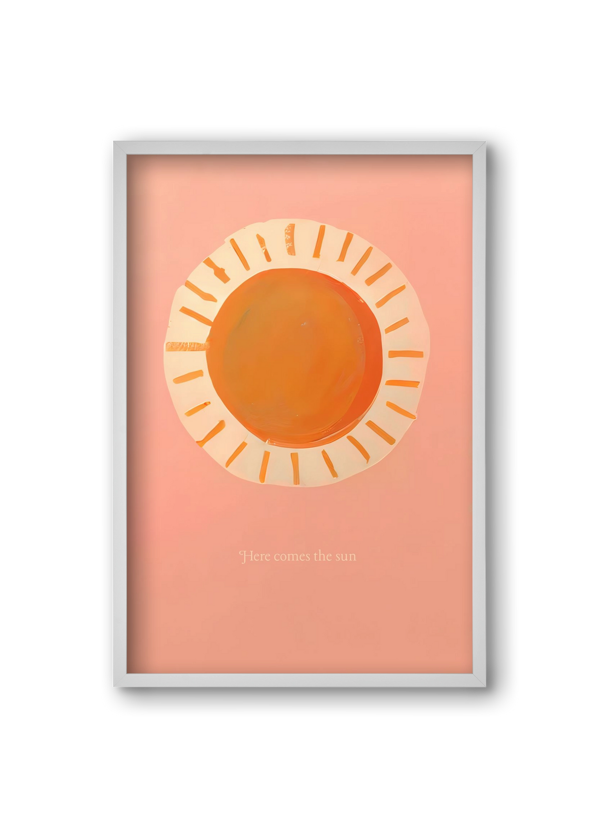 Here comes the sun, 20x30 cm (20x30 cm), Fehér keret