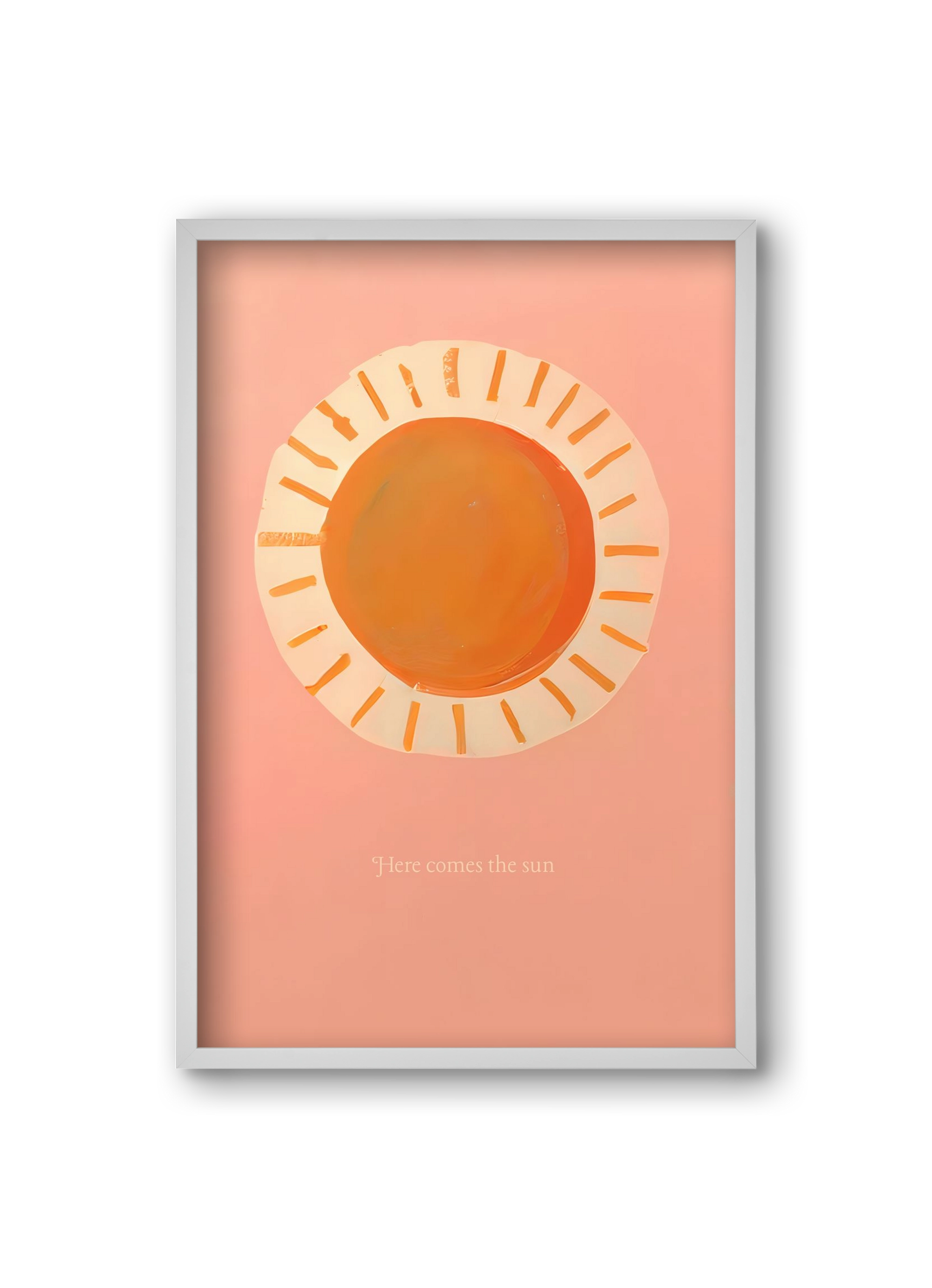 Here comes the sun, 20x30 cm (20x30 cm), Fehér keret