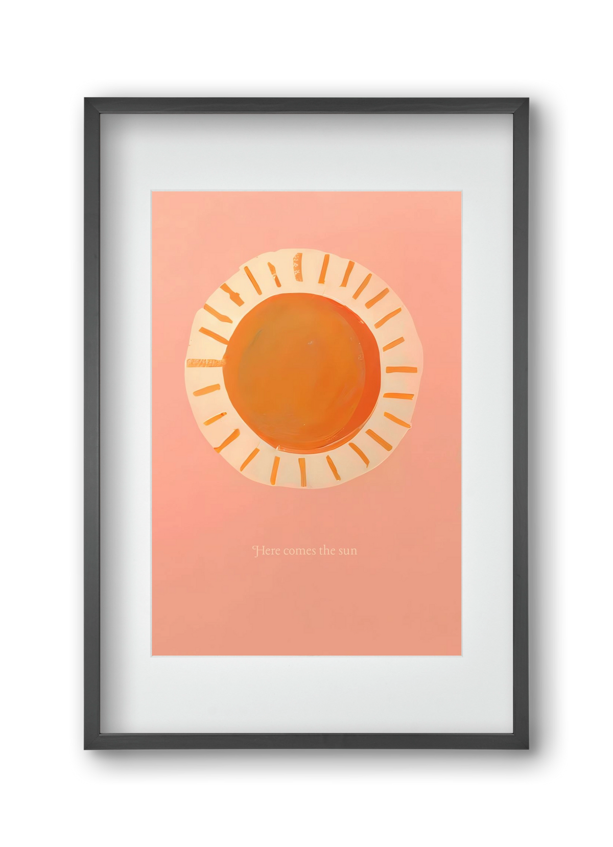 Here comes the sun, 30x45 cm (20x30 cm), Fekete keret, paszpartuval