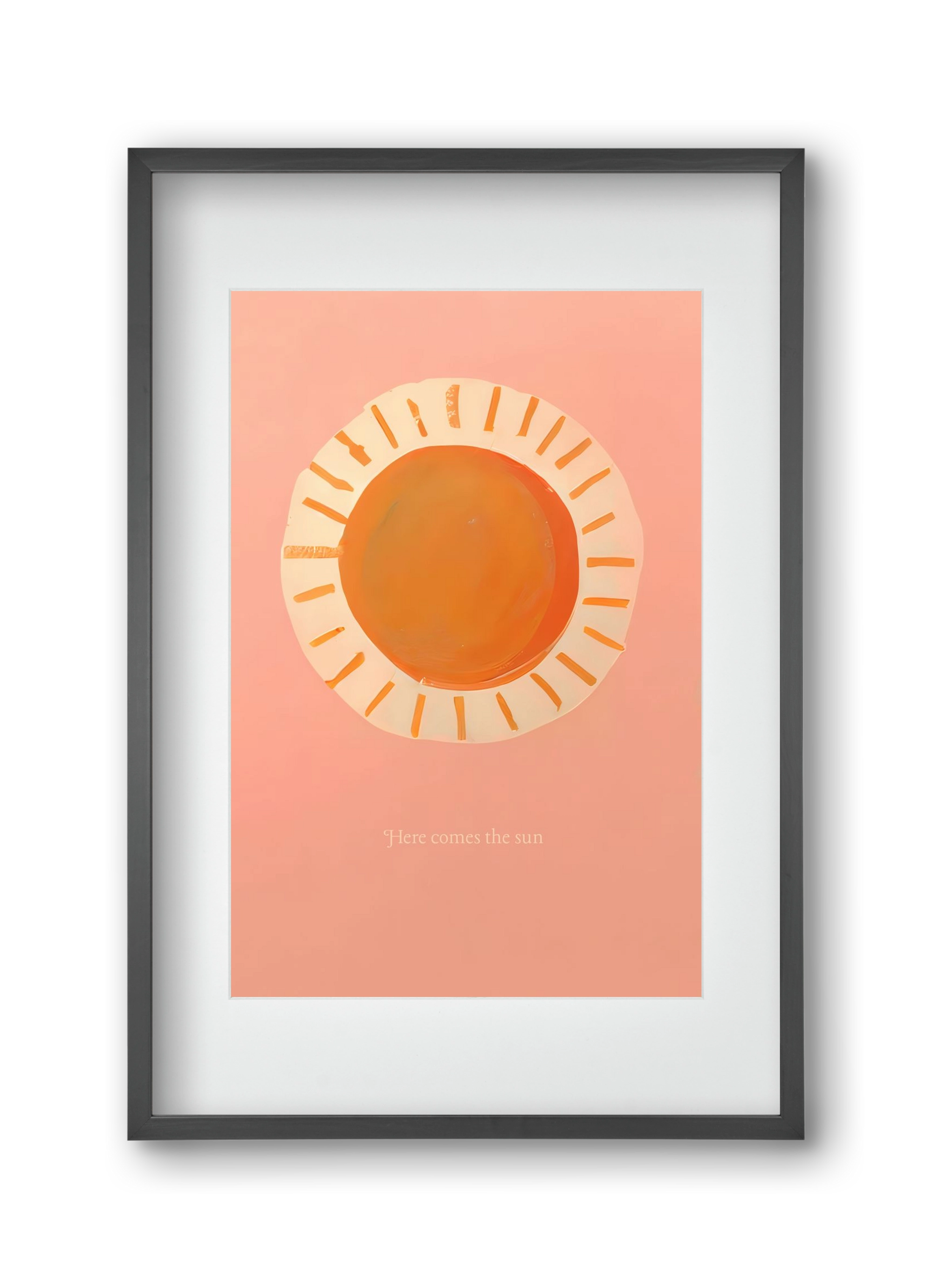 Here comes the sun, 30x45 cm (20x30 cm), Fekete keret, paszpartuval