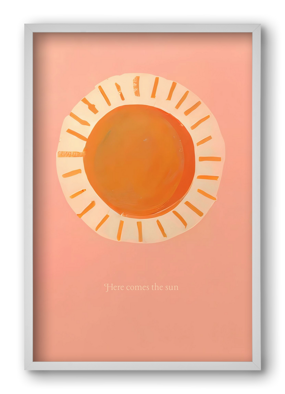 Here comes the sun, 40x60 cm (40x60 cm), Fehér keret