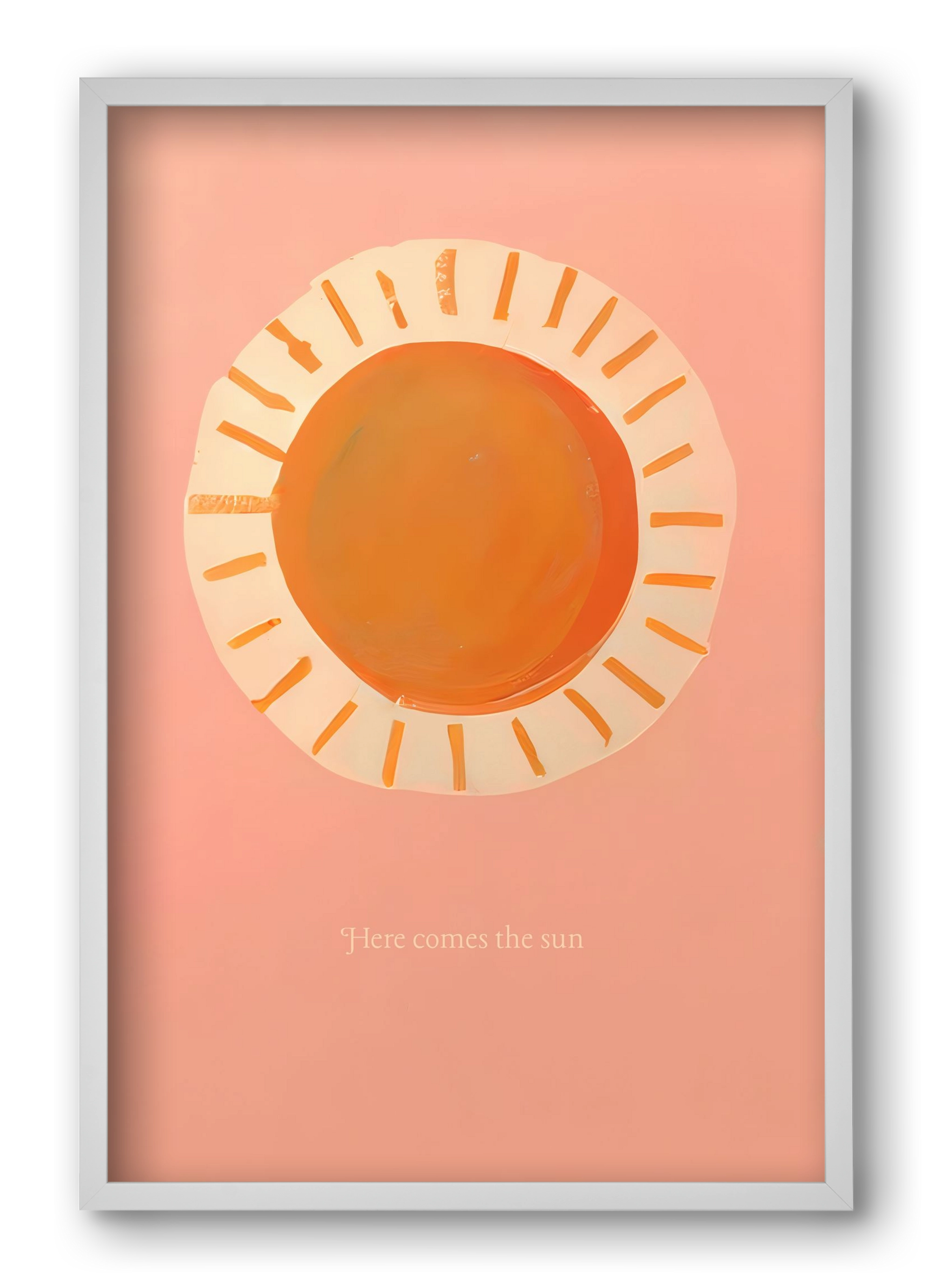 Here comes the sun, 40x60 cm (40x60 cm), Fehér keret