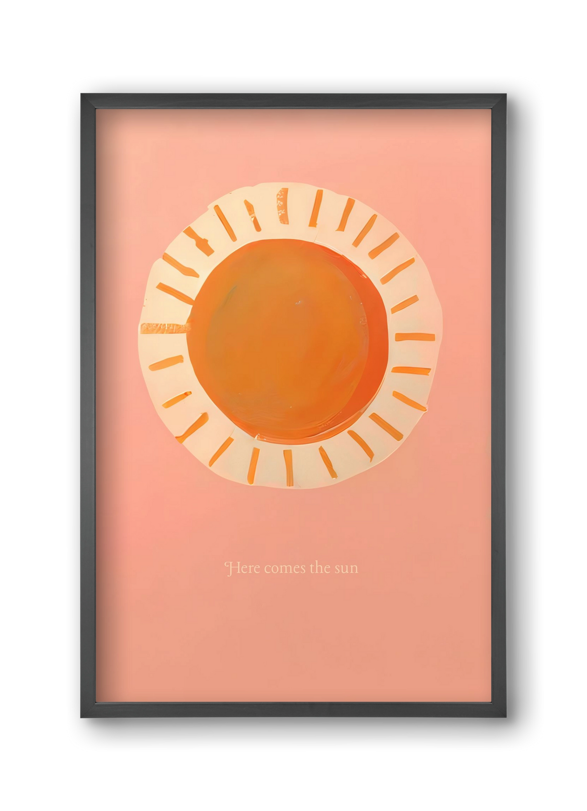 Here comes the sun, 30x45 cm (30x45 cm), Fekete keret