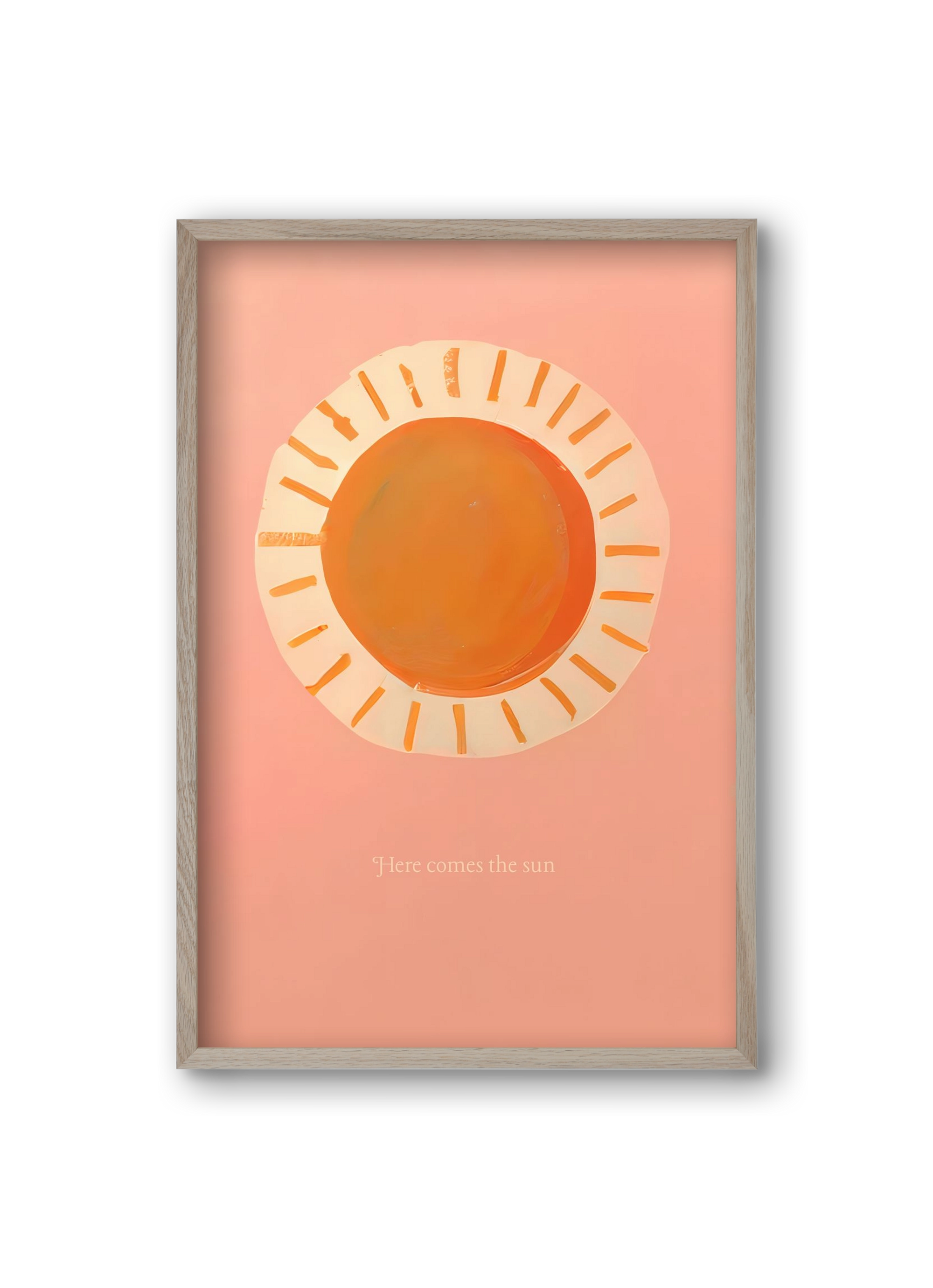 Here comes the sun, 20x30 cm (20x30 cm), Tölgy keret