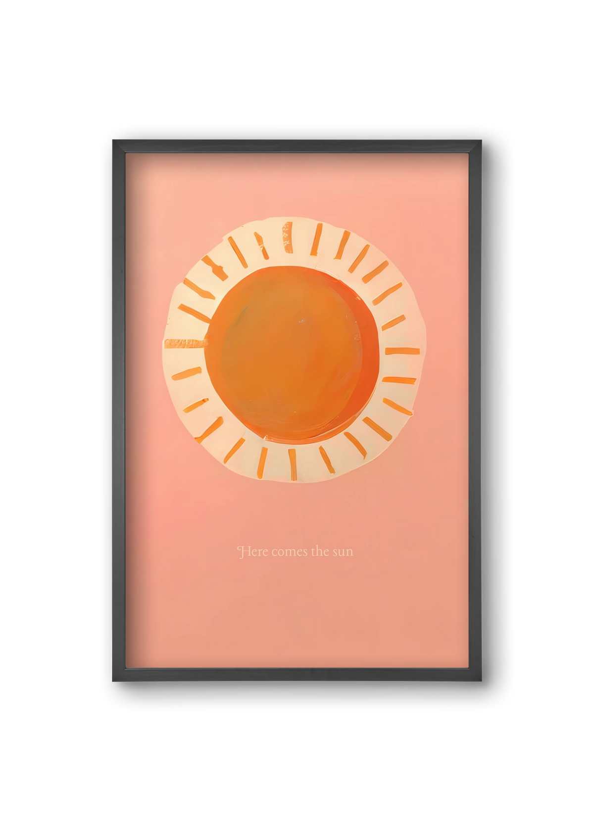 Here comes the sun, 20x30 cm (20x30 cm), Fekete keret