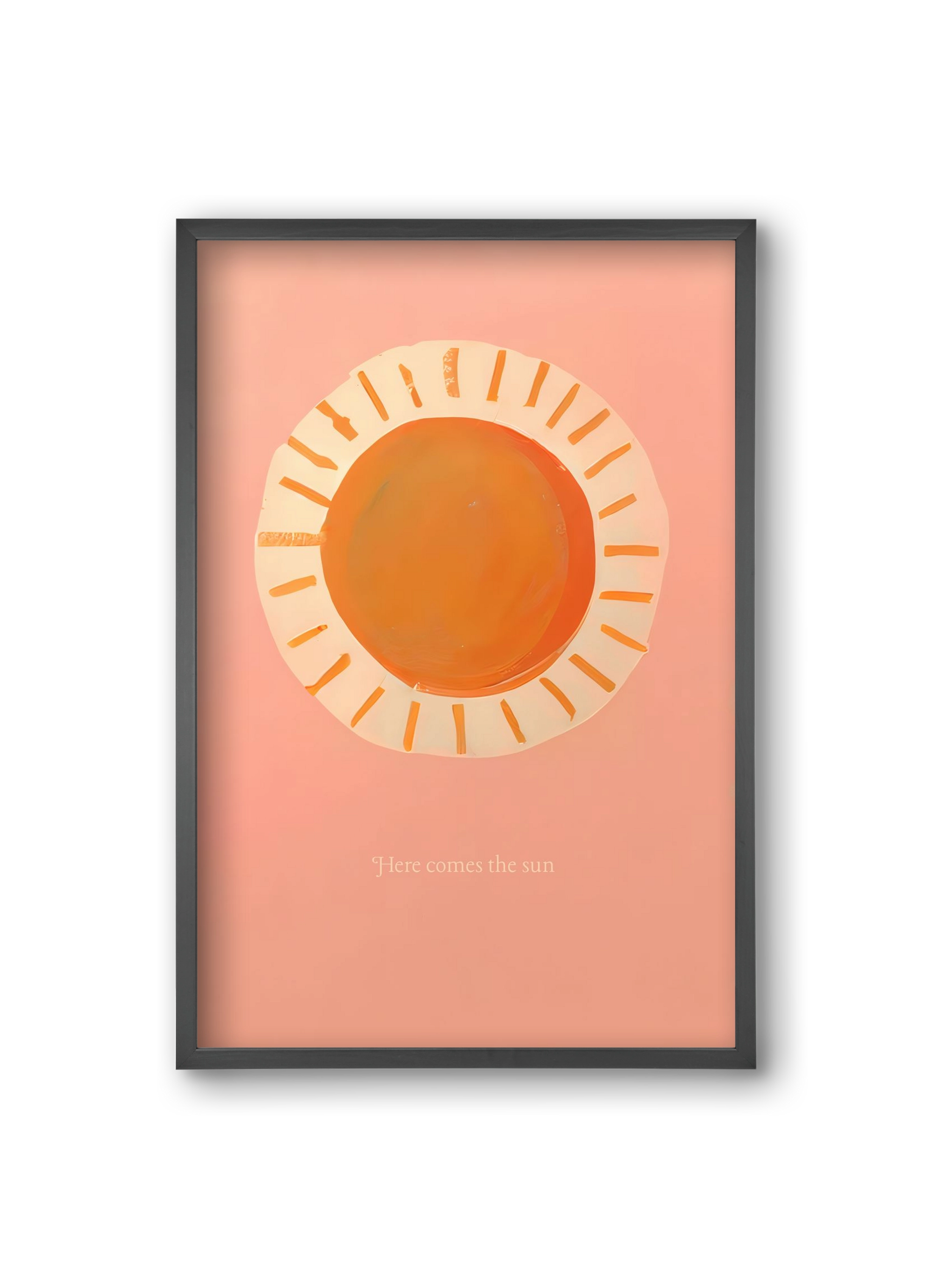 Here comes the sun, 20x30 cm (20x30 cm), Fekete keret