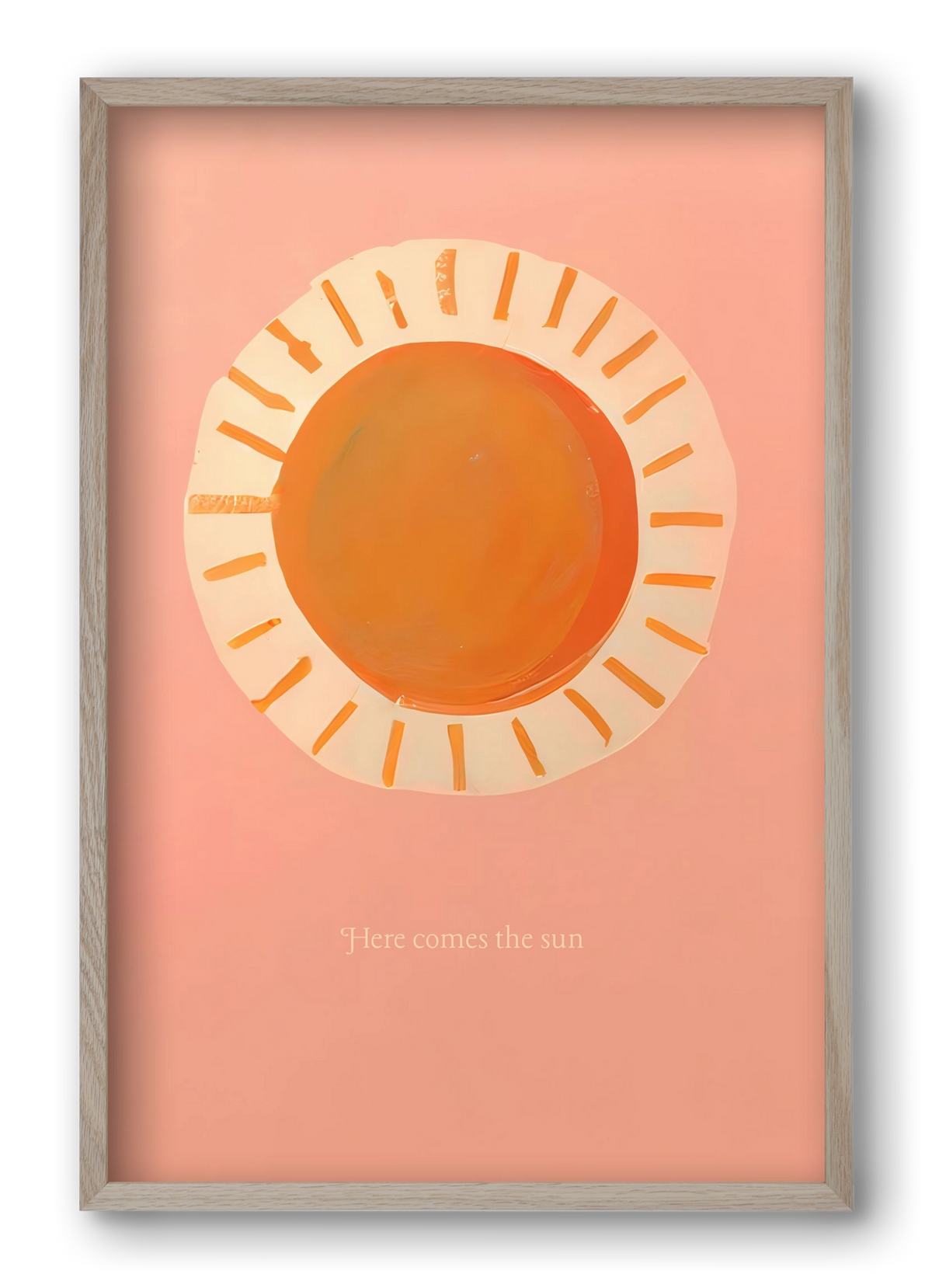 Here comes the sun, 40x60 cm (40x60 cm), Tölgy keret