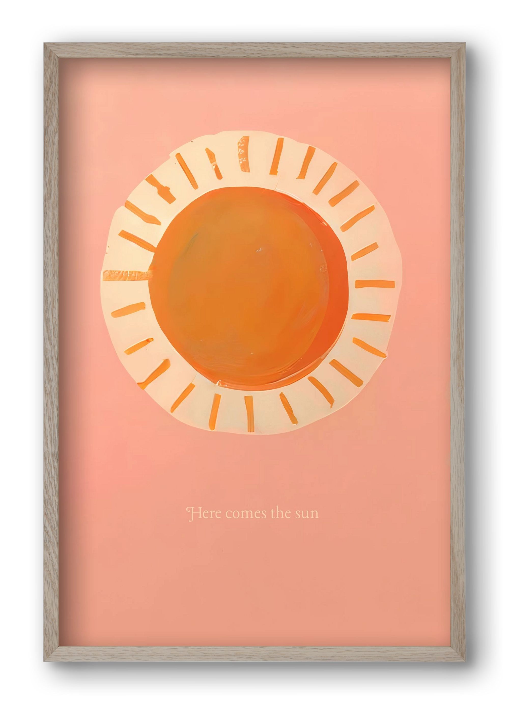 Here comes the sun, 40x60 cm (40x60 cm), Tölgy keret