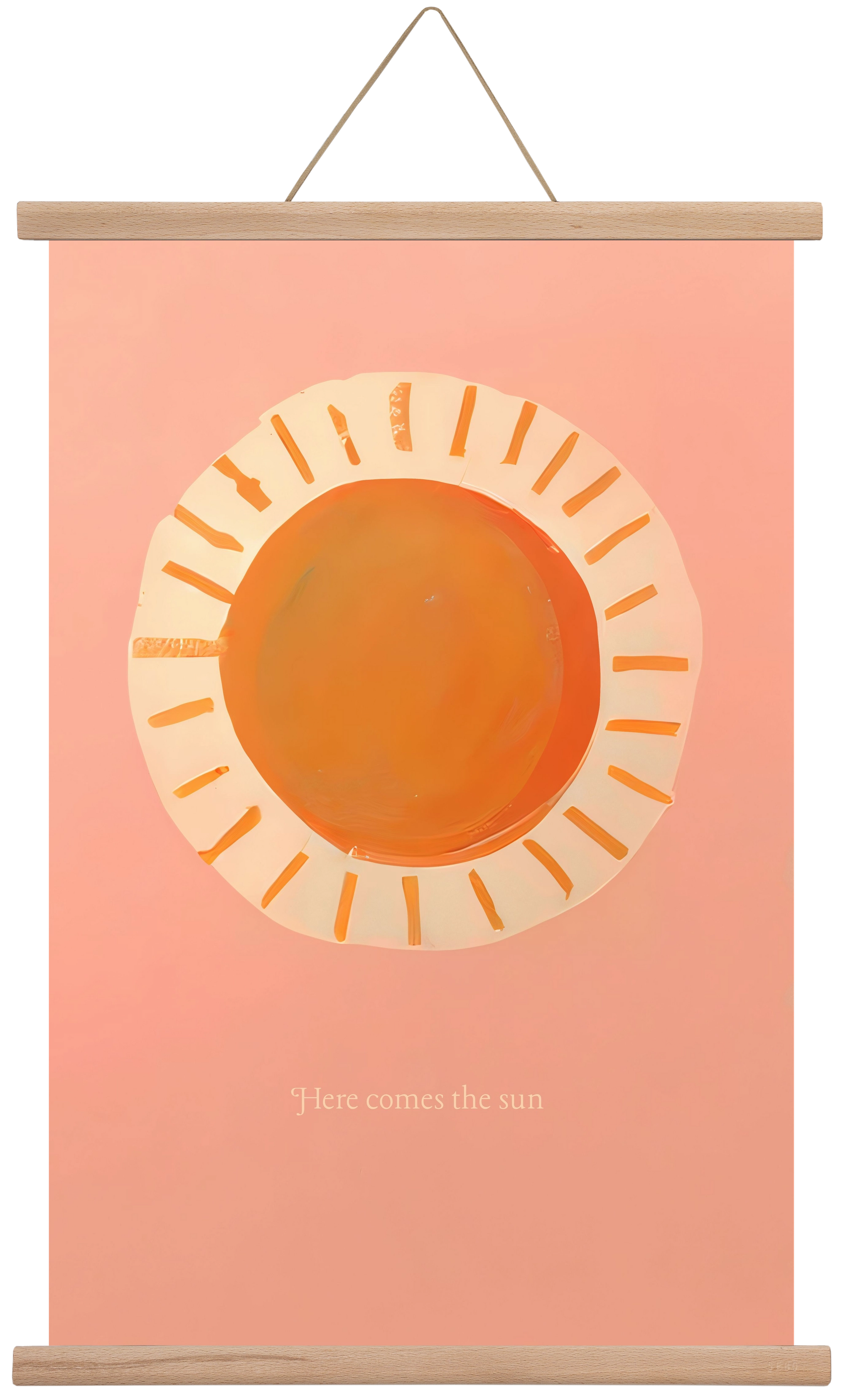 Here comes the sun, 40x60 cm (40x60 cm), Tölgy akasztó