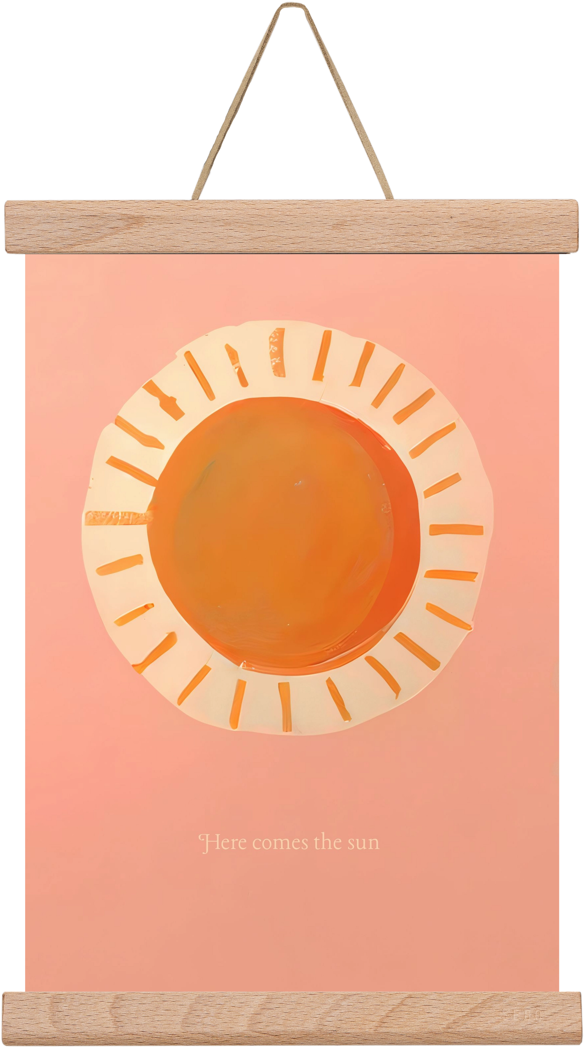 Here comes the sun, 20x30 cm (20x30 cm), Tölgy akasztó