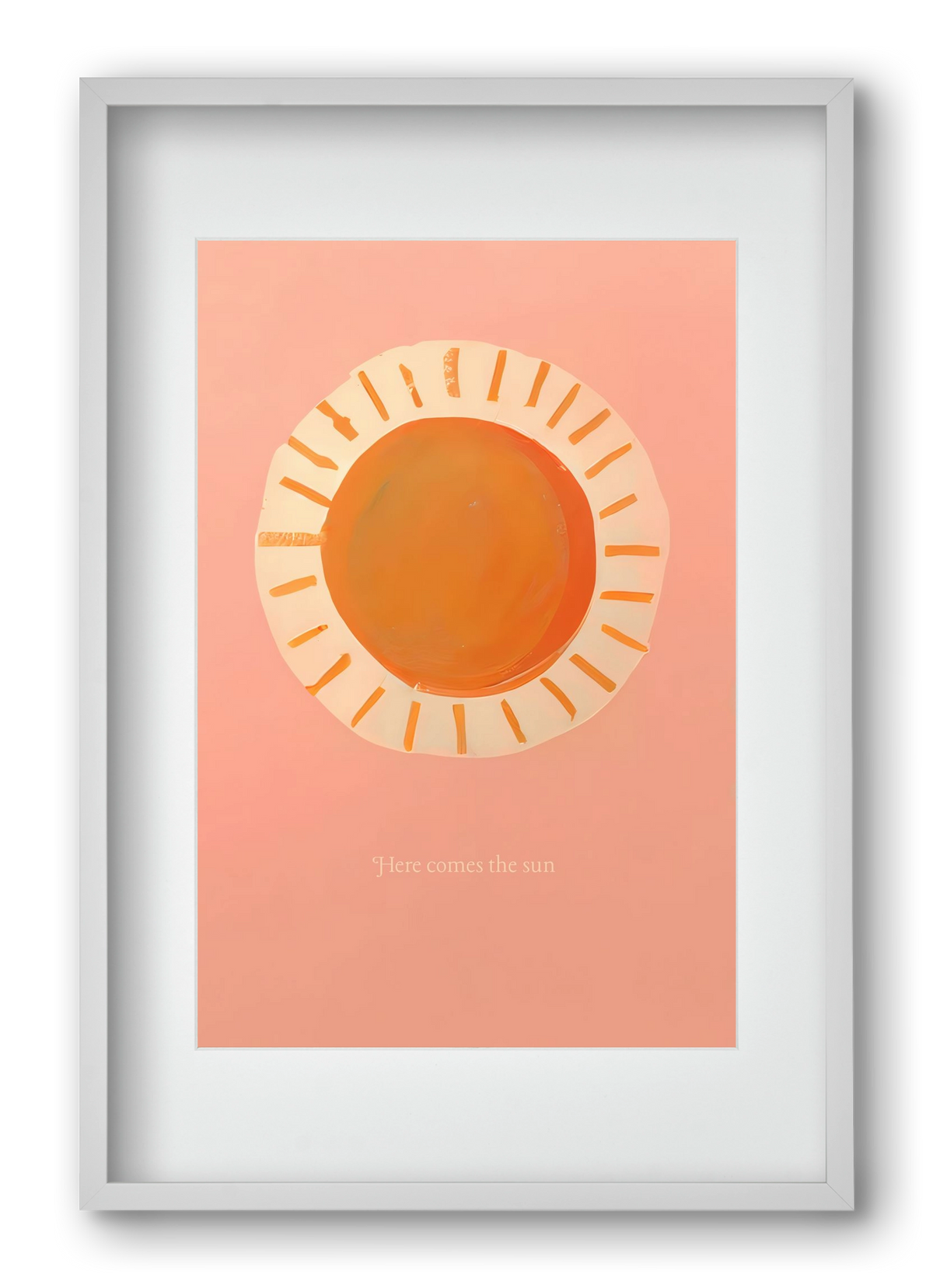 Here comes the sun, 40x60 cm (30x45 cm), Fehér keret, paszpartuval