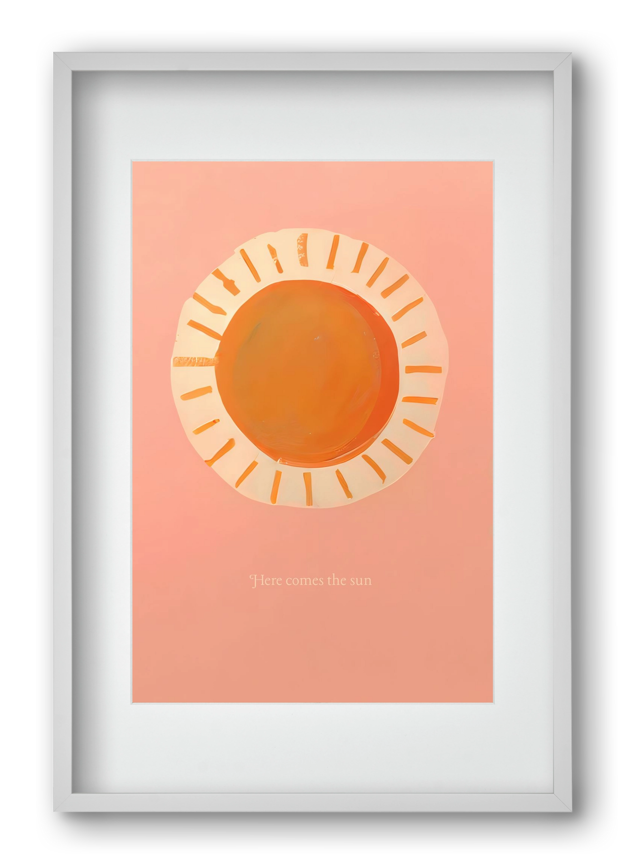 Here comes the sun, 40x60 cm (30x45 cm), Fehér keret, paszpartuval