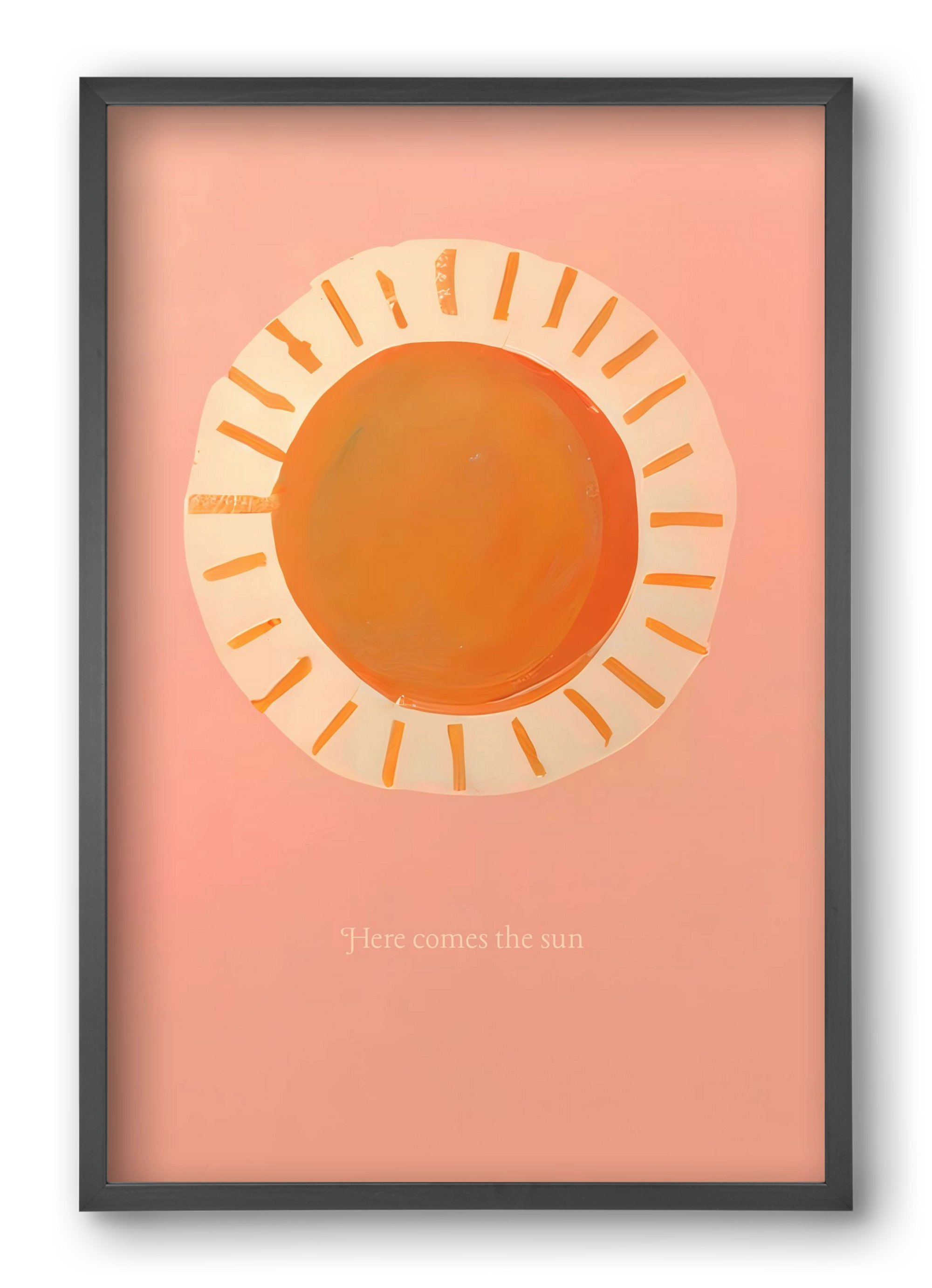 Here comes the sun, 40x60 cm (40x60 cm), Fekete keret