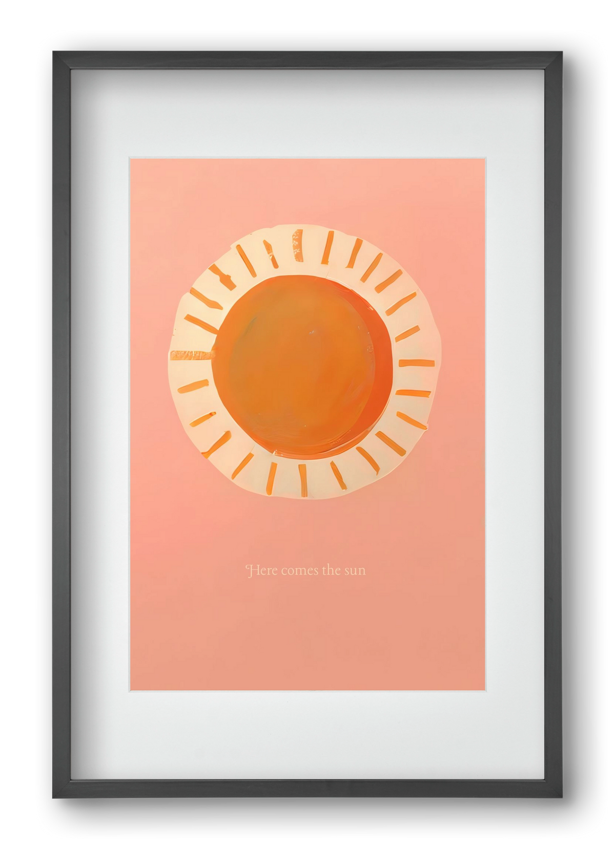 Here comes the sun, 40x60 cm (30x45 cm), Fekete keret, paszpartuval