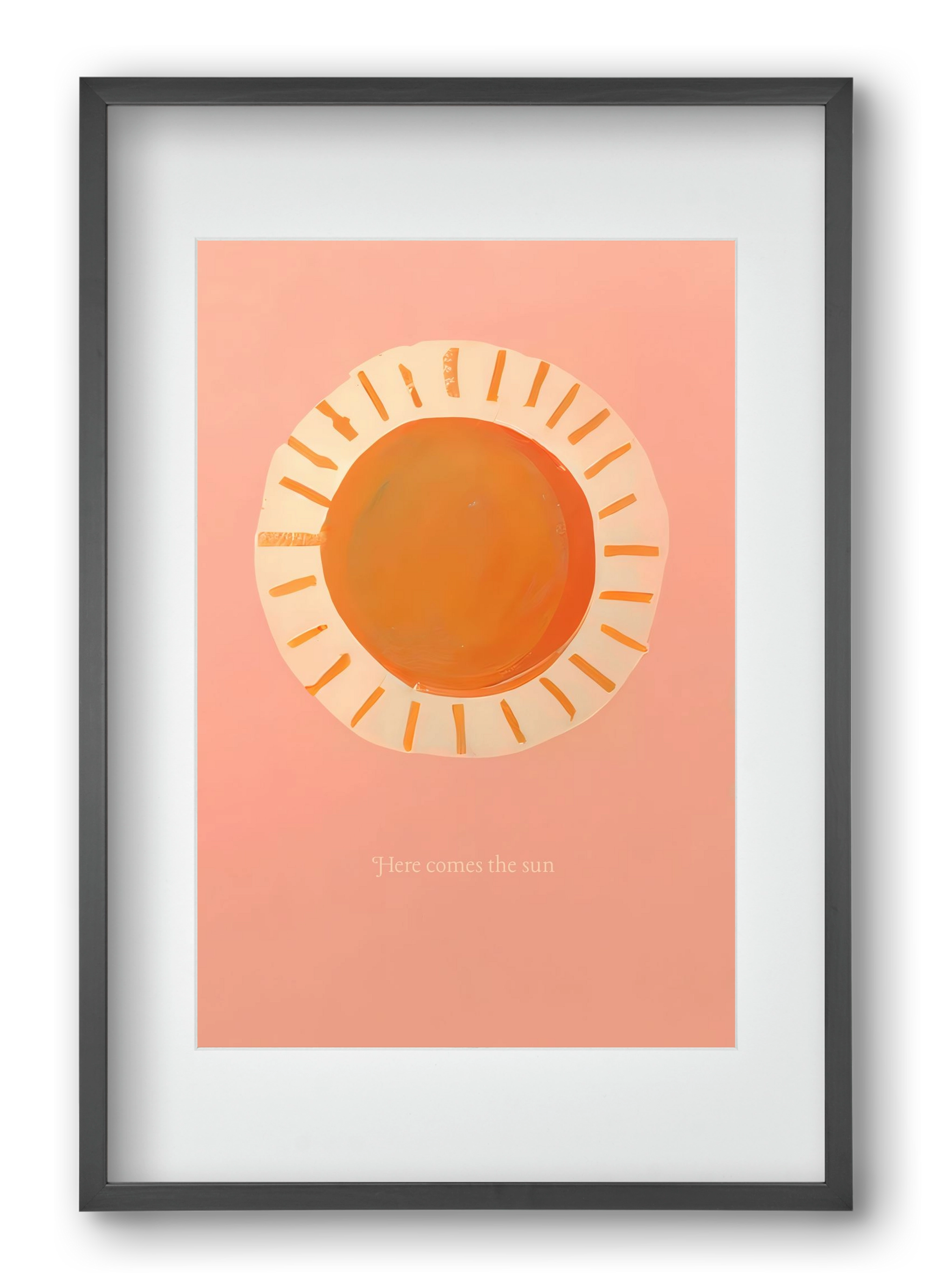 Here comes the sun, 40x60 cm (30x45 cm), Fekete keret, paszpartuval