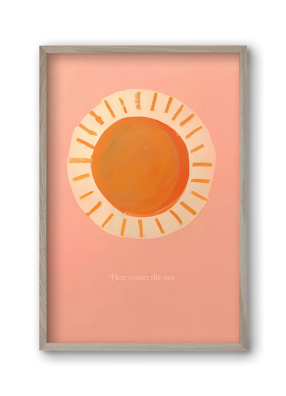 Here comes the sun, 30x45 cm (30x45 cm), Tölgy keret