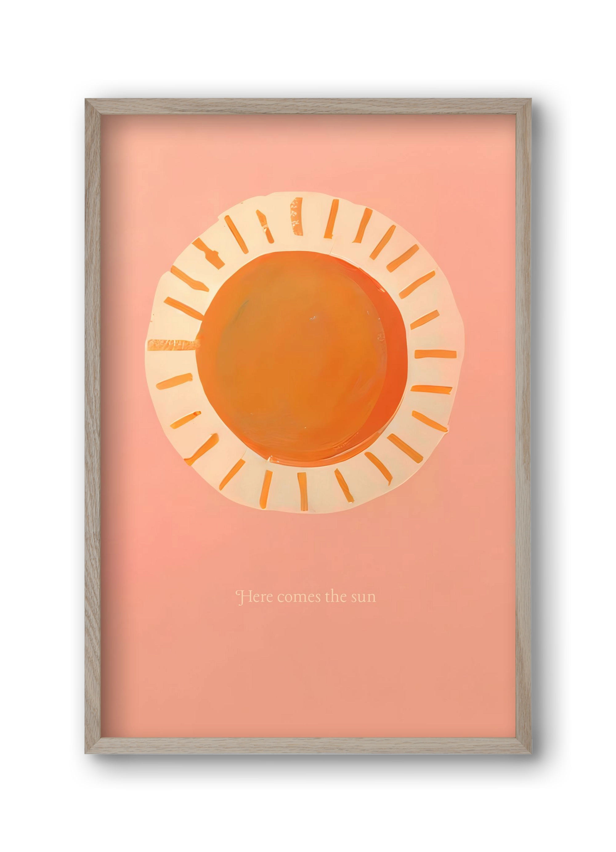 Here comes the sun, 30x45 cm (30x45 cm), Tölgy keret