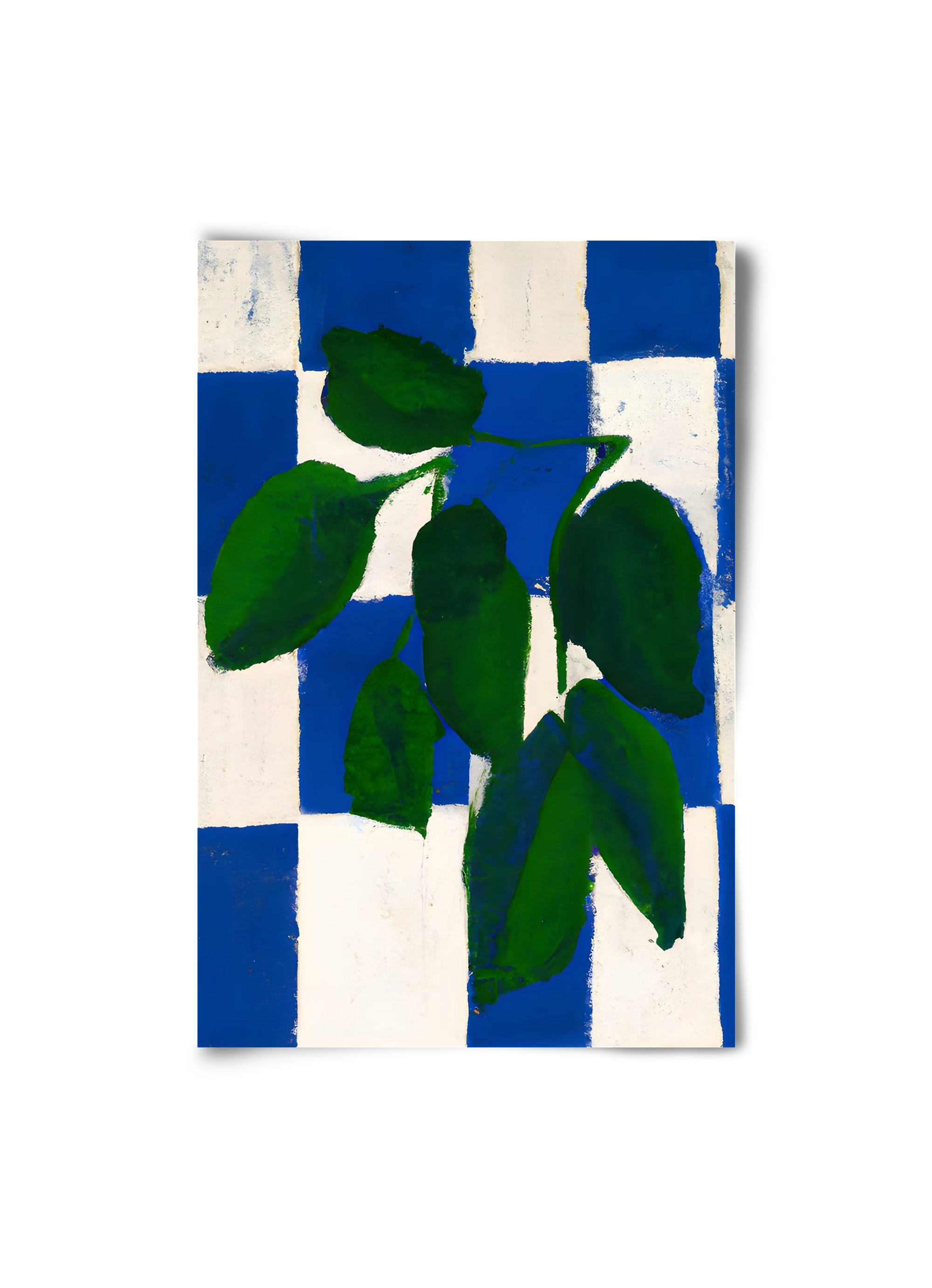 Checkered greenery, 20x30 cm, Keret nélkül