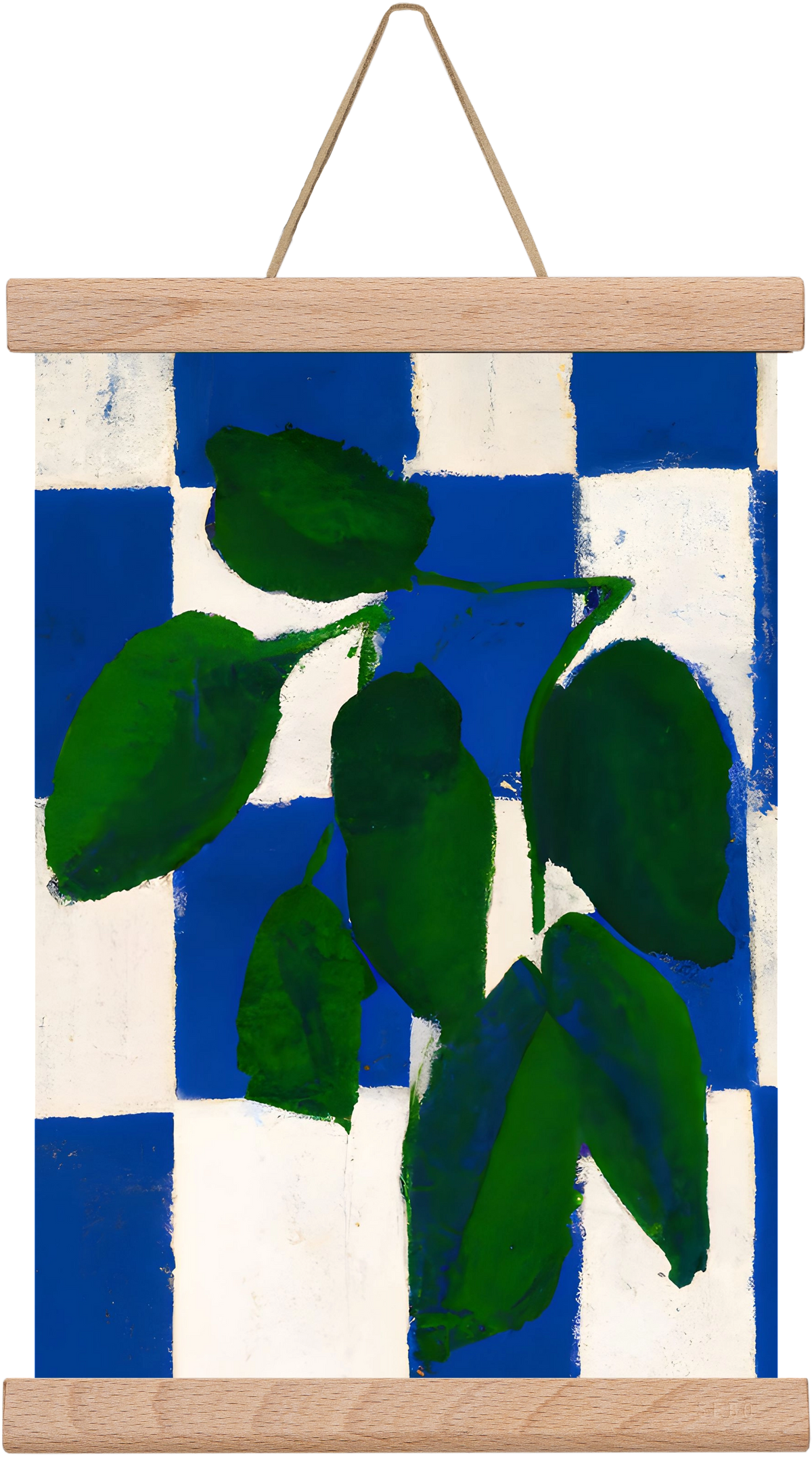 Checkered greenery, 20x30 cm (20x30 cm), Tölgy akasztó