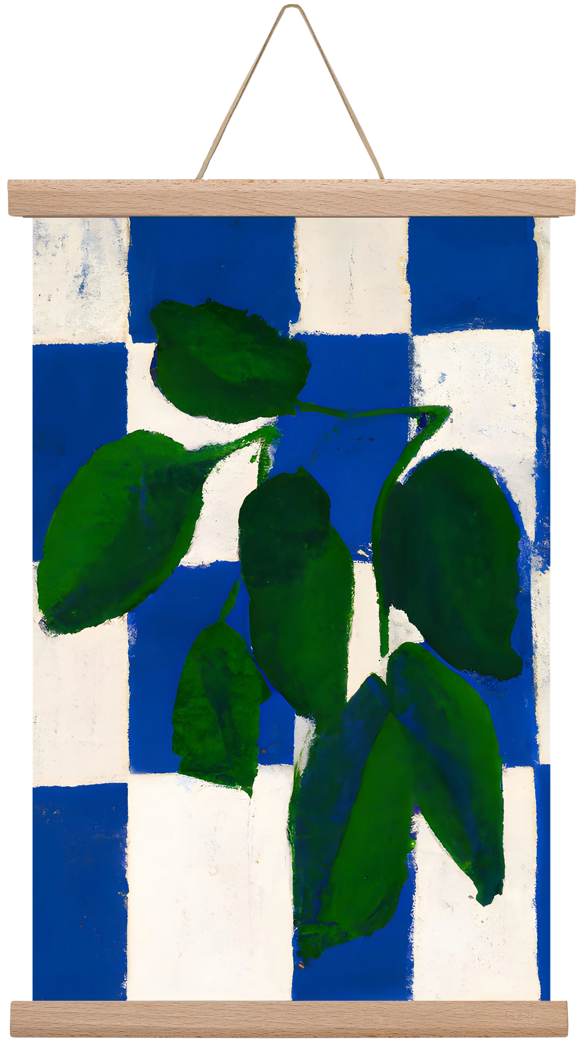 Checkered greenery, 30x45 cm (30x45 cm), Tölgy akasztó