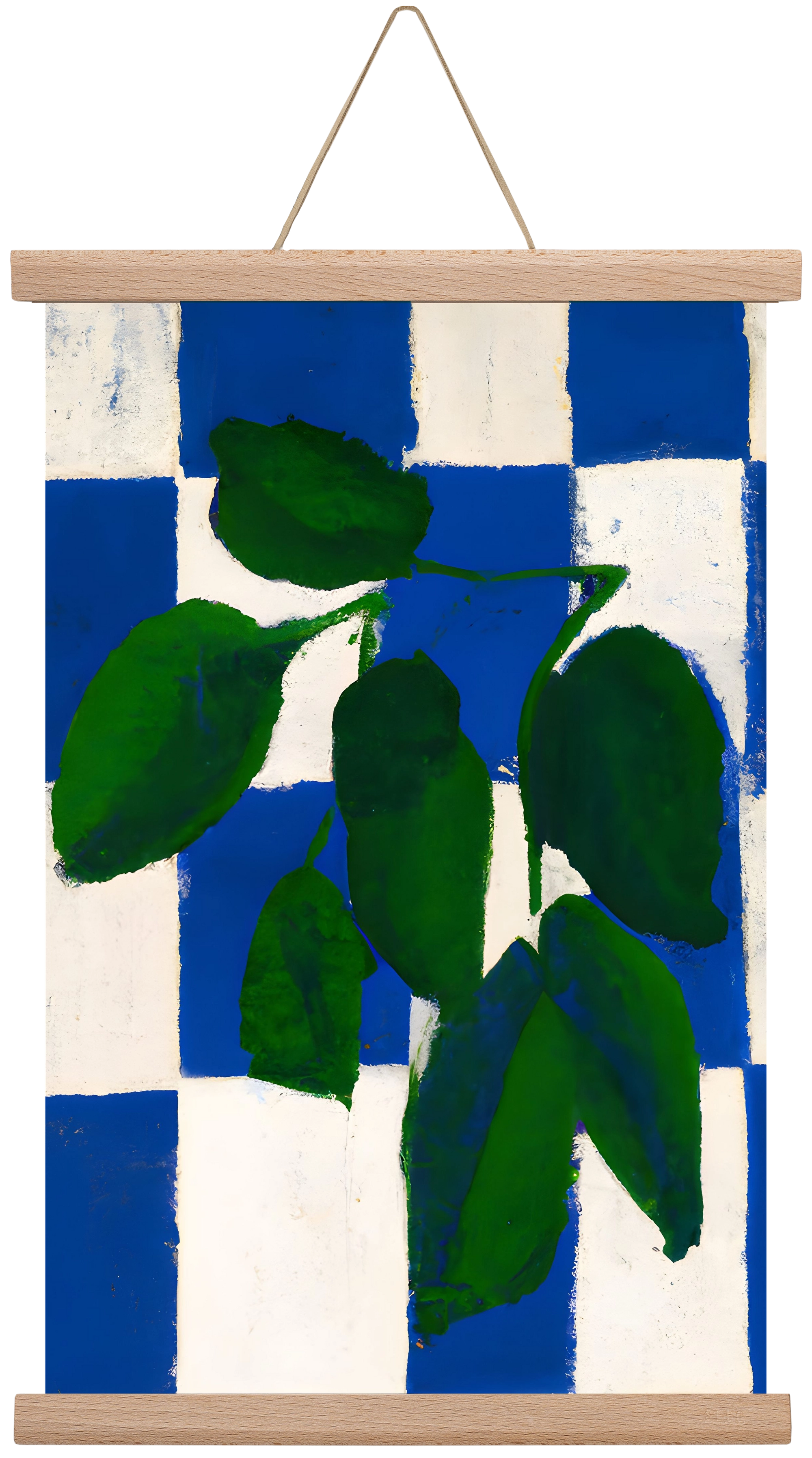 Checkered greenery, 30x45 cm (30x45 cm), Tölgy akasztó