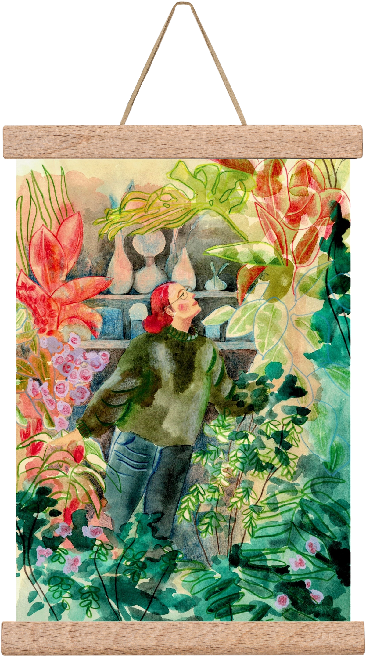 virágálom, 20x30 cm (20x30 cm), Tölgy akasztó