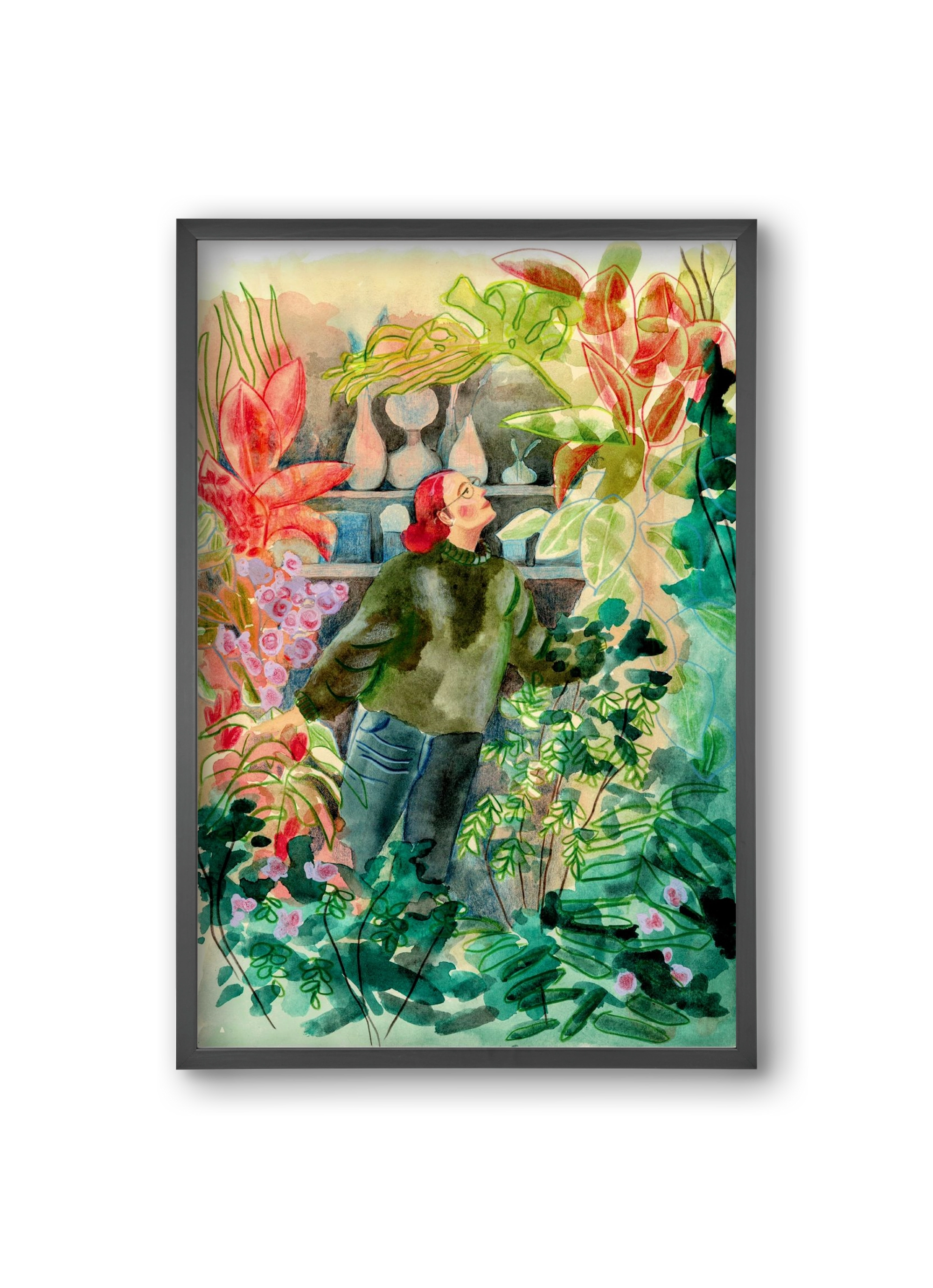 virágálom, 20x30 cm (20x30 cm), Fekete keret